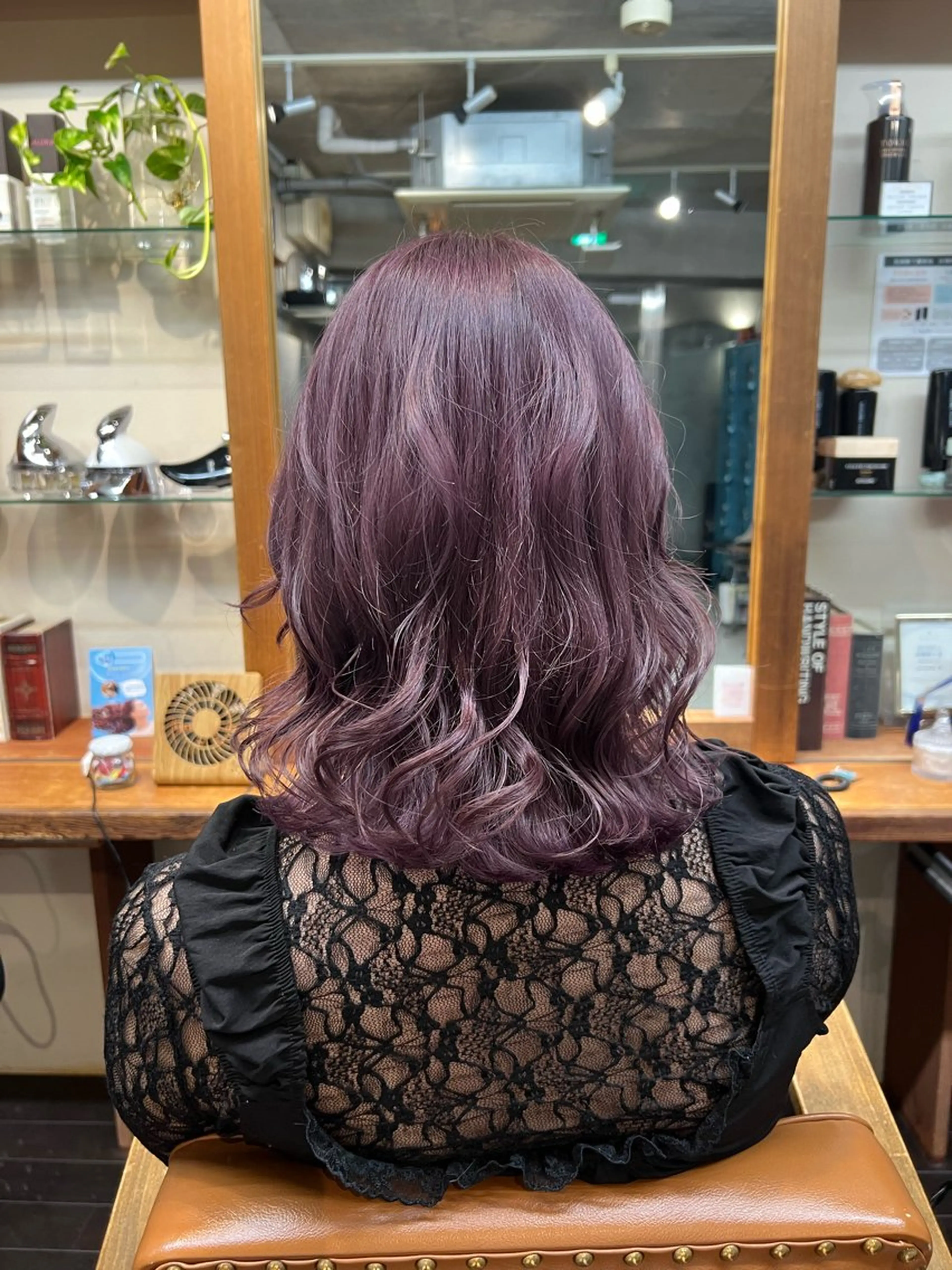 ミディアム ヘアカラー 土田かほ/本日🈳 透明感カラー🍃のヘアスタイル