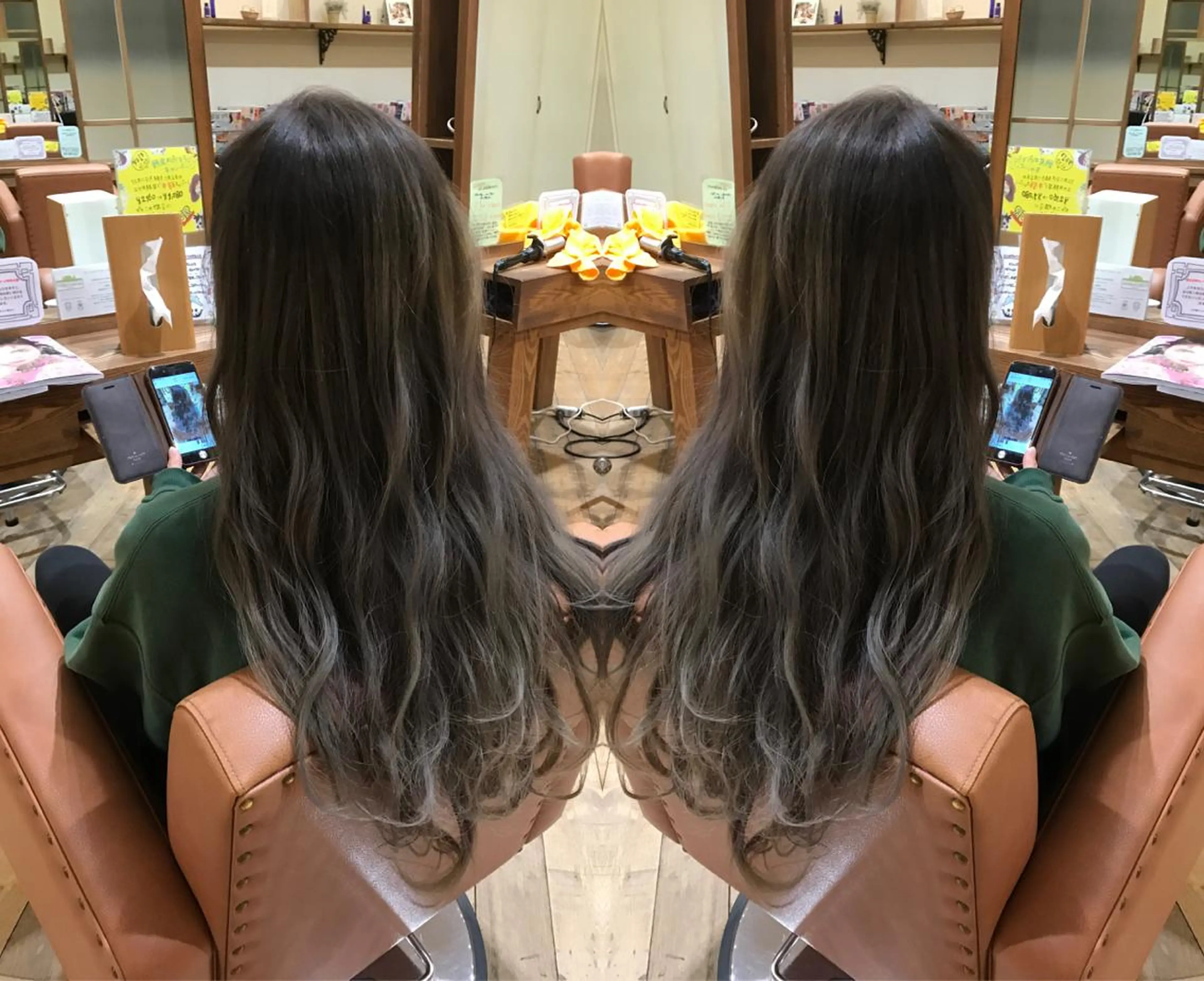 ロング カラー SR真美ケ丘店所属・奥田 真二のヘアスタイル