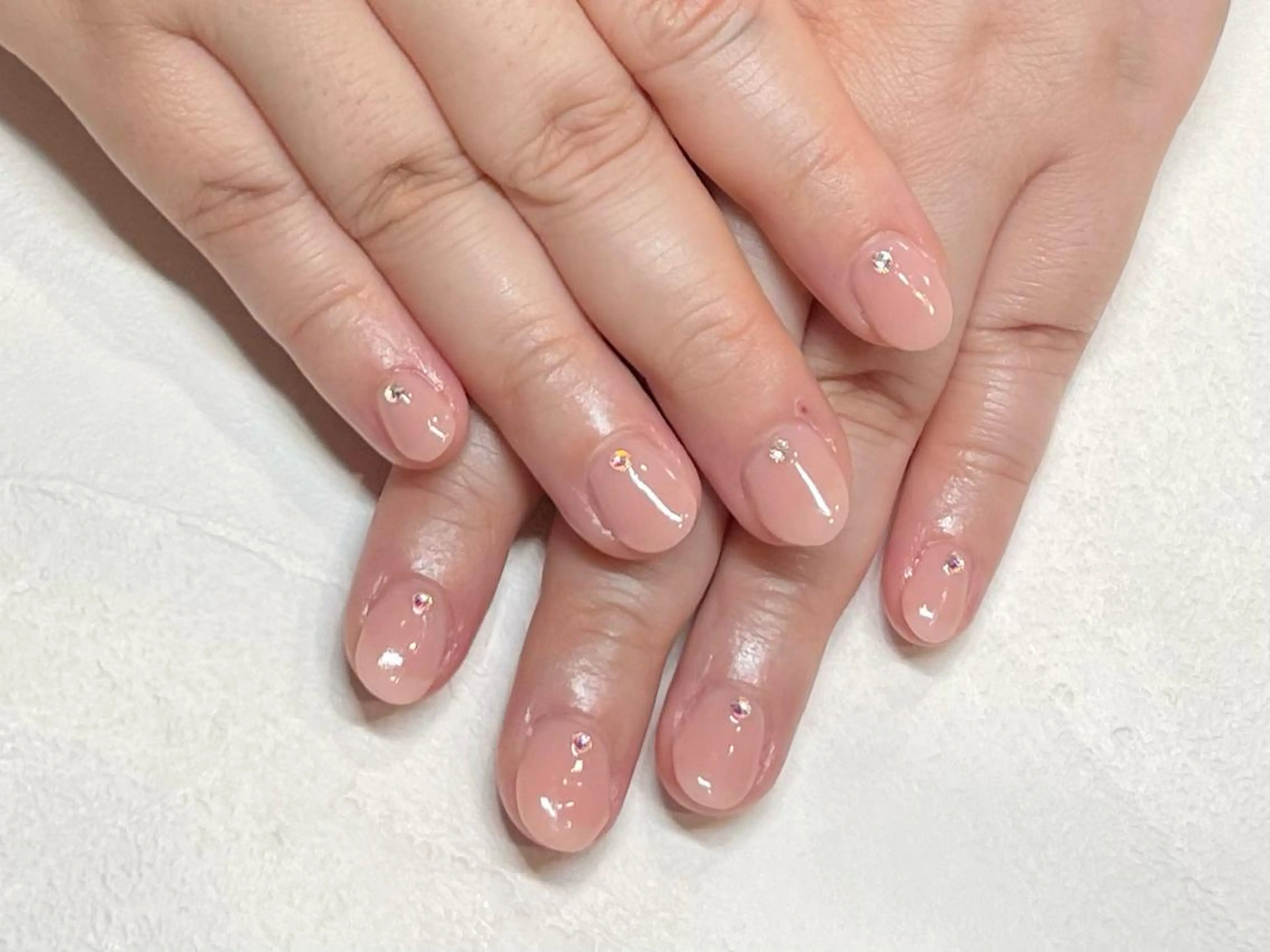 ネイル ワンカラーネイル スカルプネイル ささき れいなのネイルデザイン