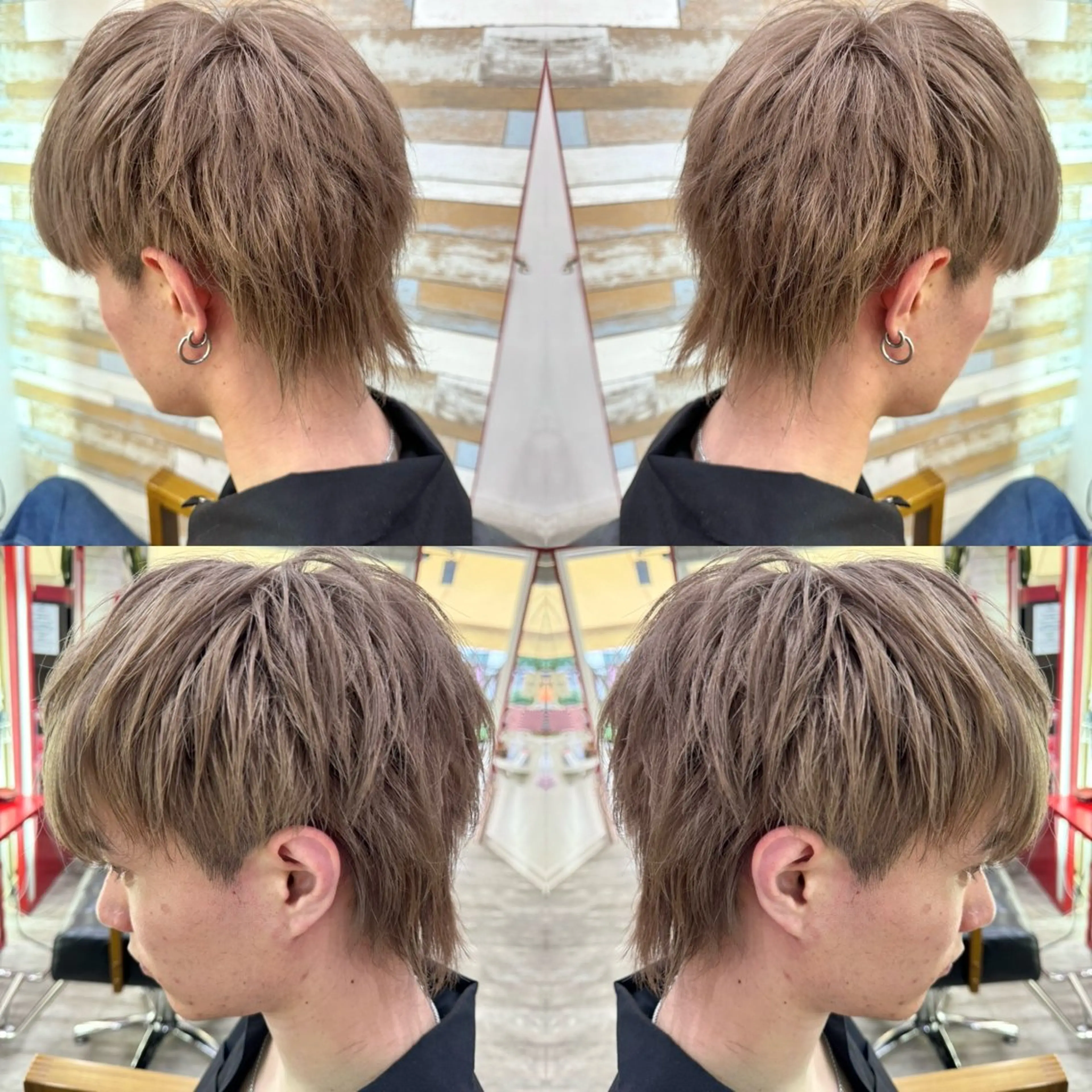 ショート カラー メンズ "PEPPU "所属・派手髪、ハイトーン ショートヘアShinのヘアスタイル