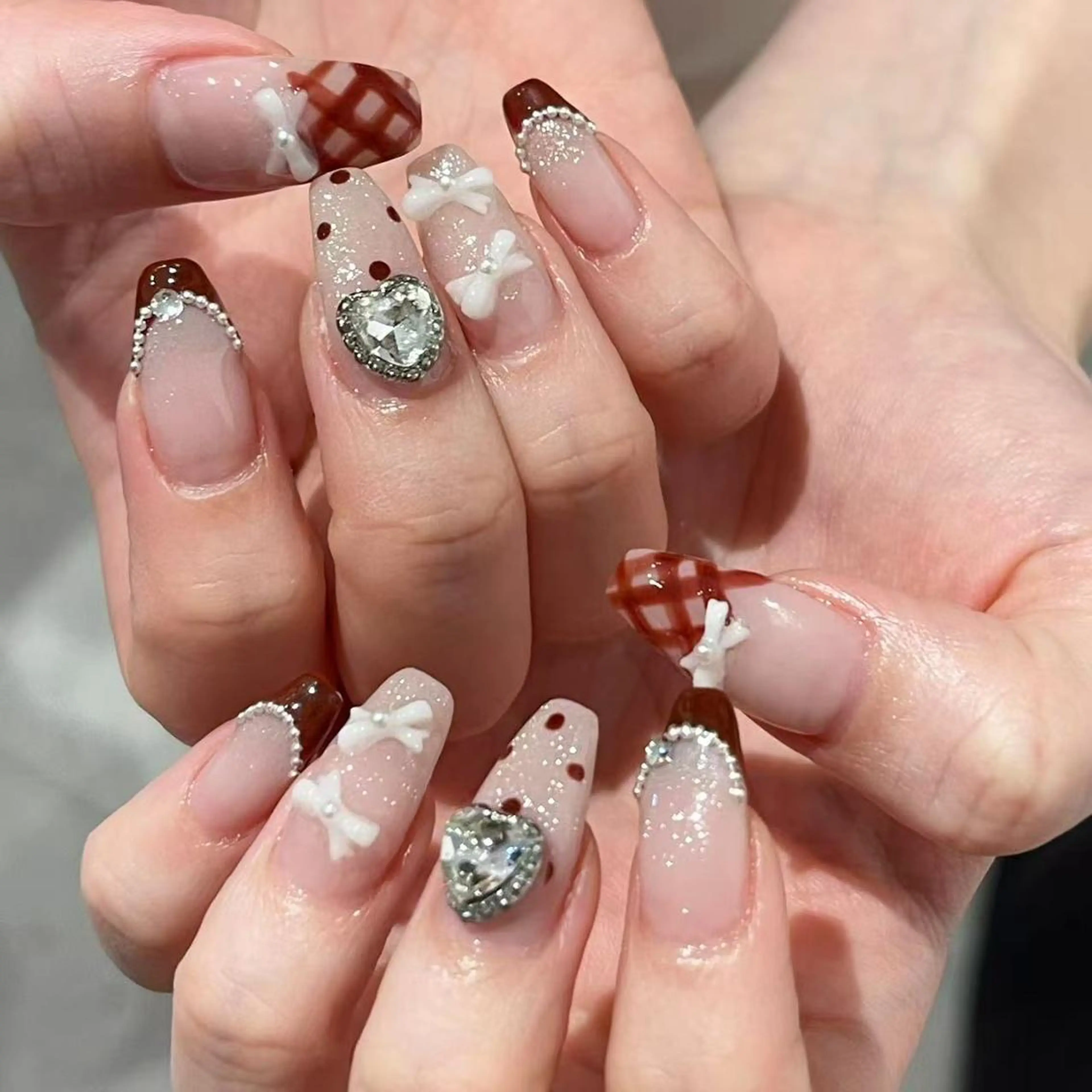 ネイル 🍑長さだし ワンホン💅モモコのネイルデザイン