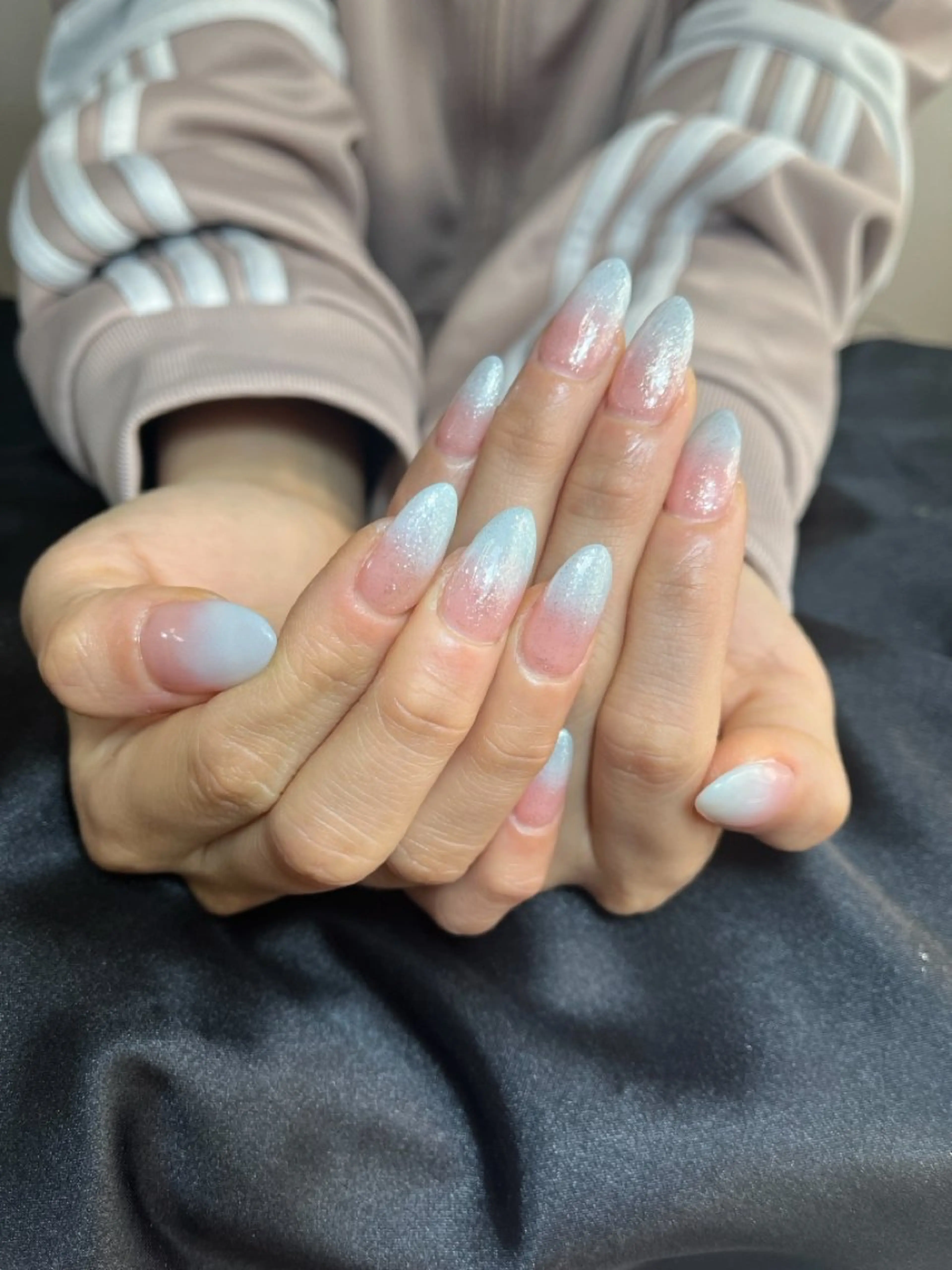 ネイル チークネイル 桜ネイル 長さ出し フットネイル ジェルネイル ハンドネイル XIINH NAIL SALONのネイルデザイン