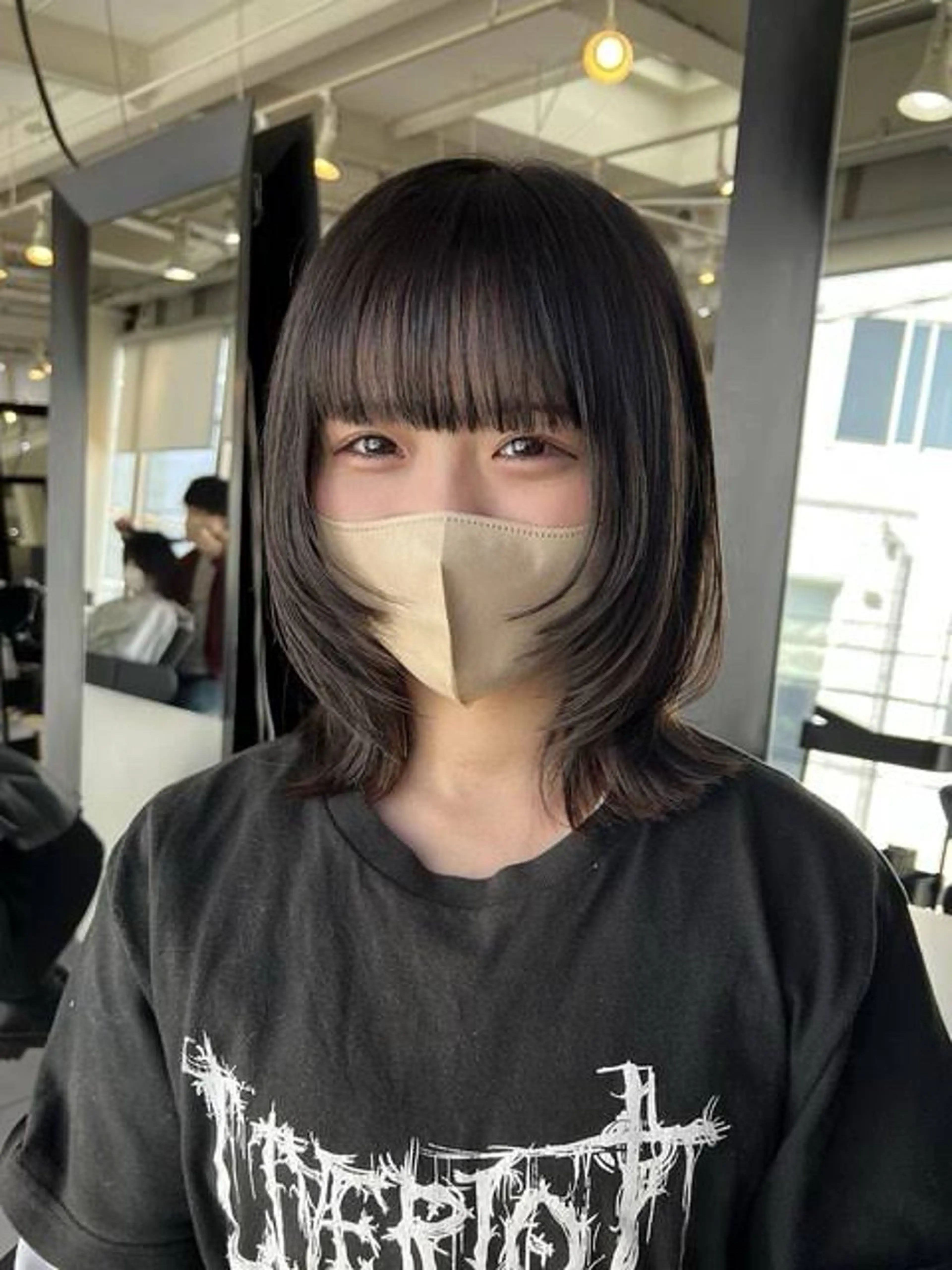 ミディアム ️🩵RINKA/ ハイトーンカラー🩵のヘアスタイル