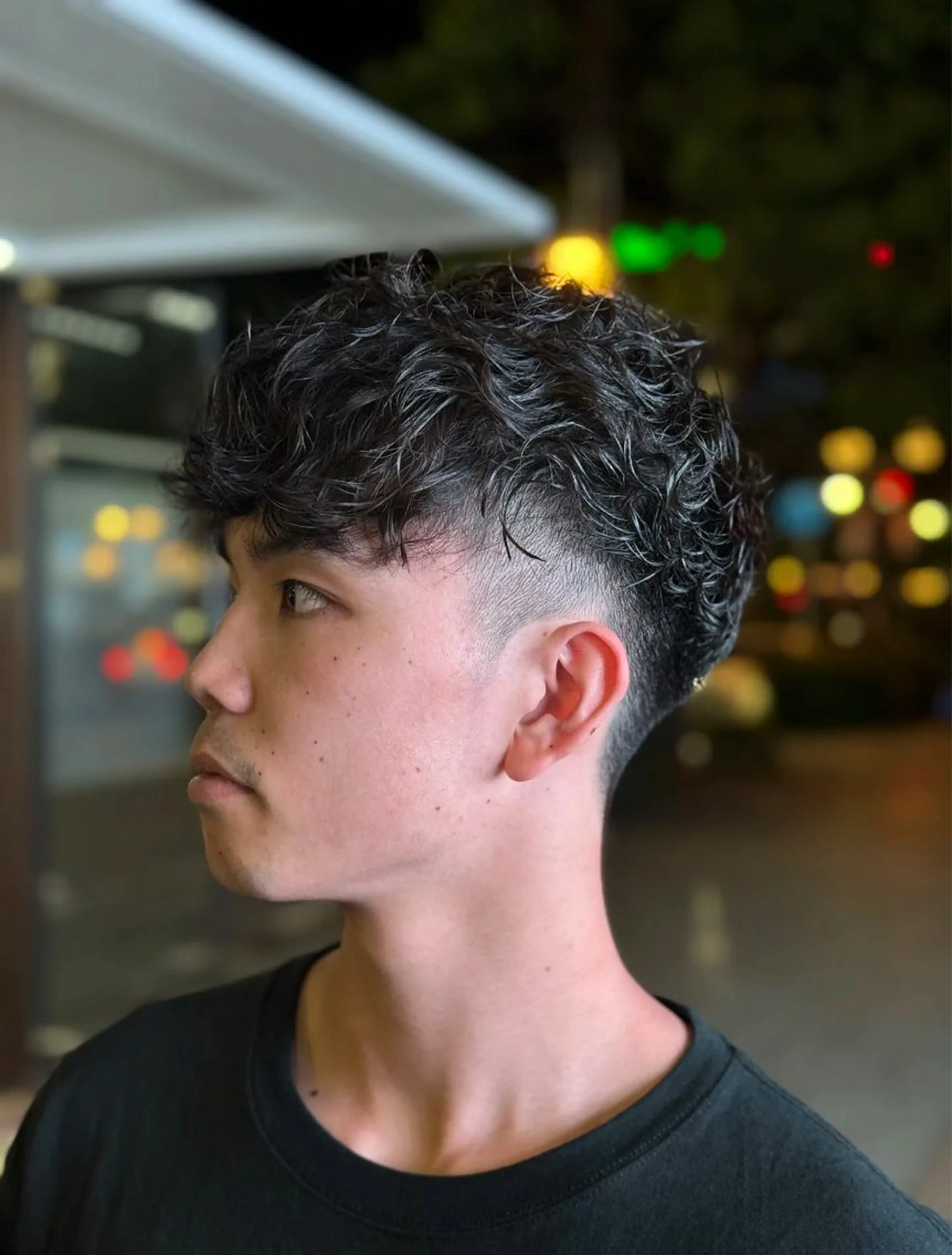 ショート パーマ メンズ 武田 駿兵のヘアスタイル