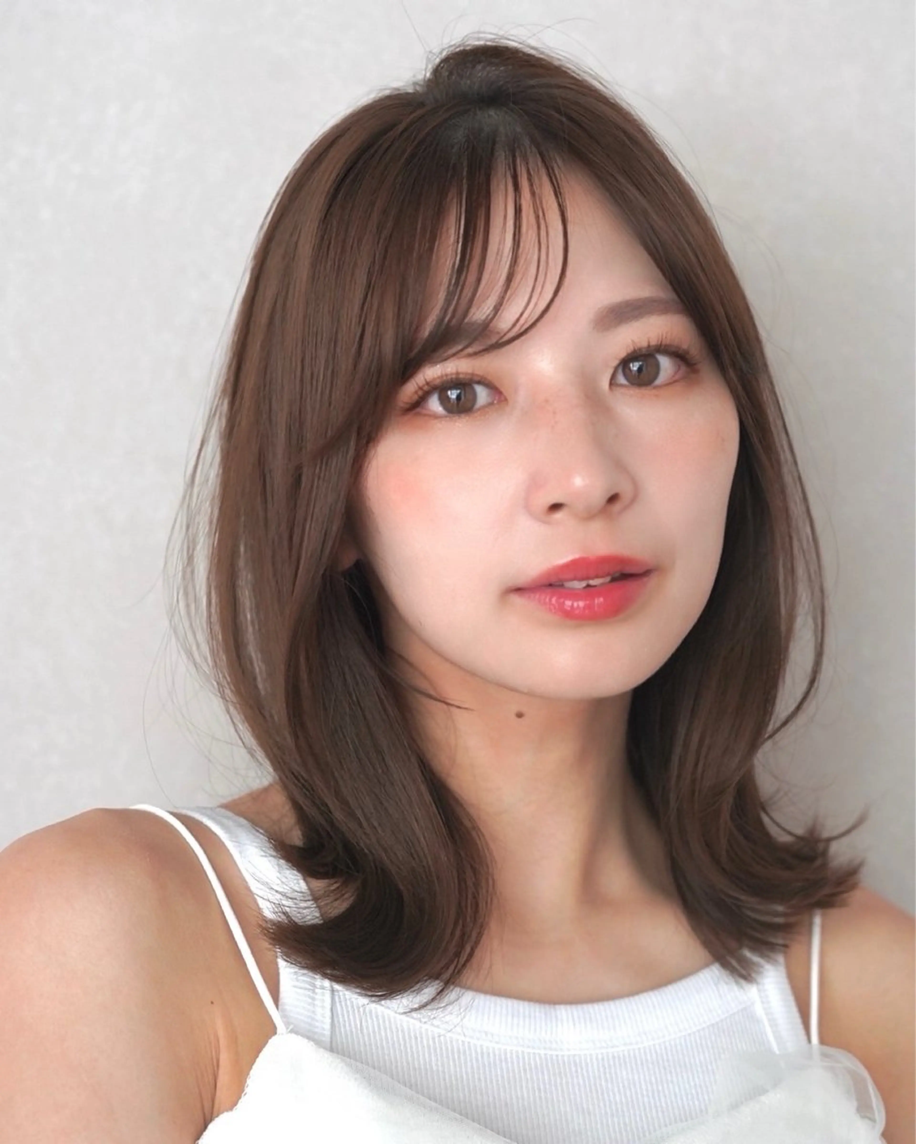 ミディアム レイヤーカット/ くびれヘア佐藤大空のヘアスタイル