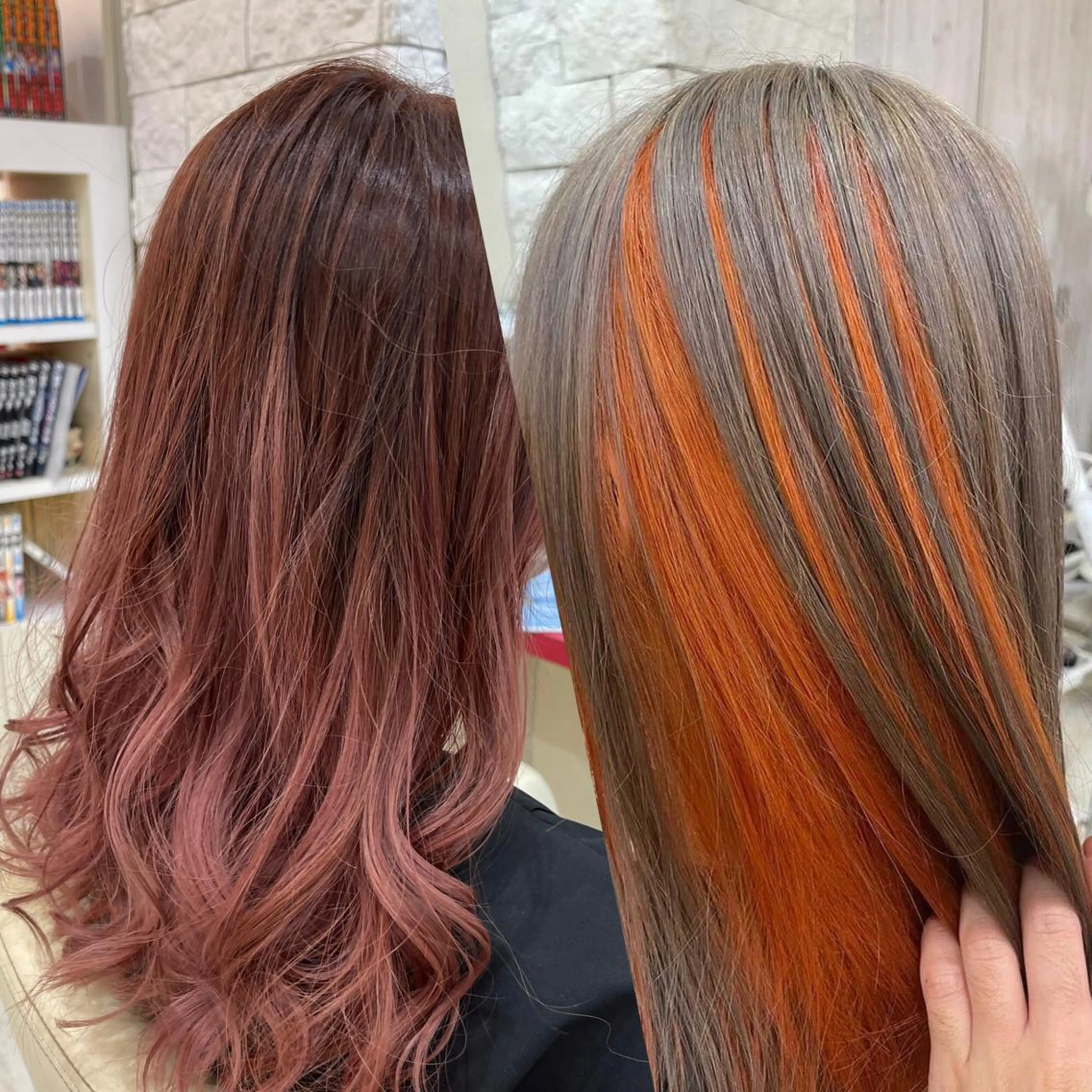 ミディアム カラー まさき✂︎ブリーチ／ デザインカラーのヘアスタイル