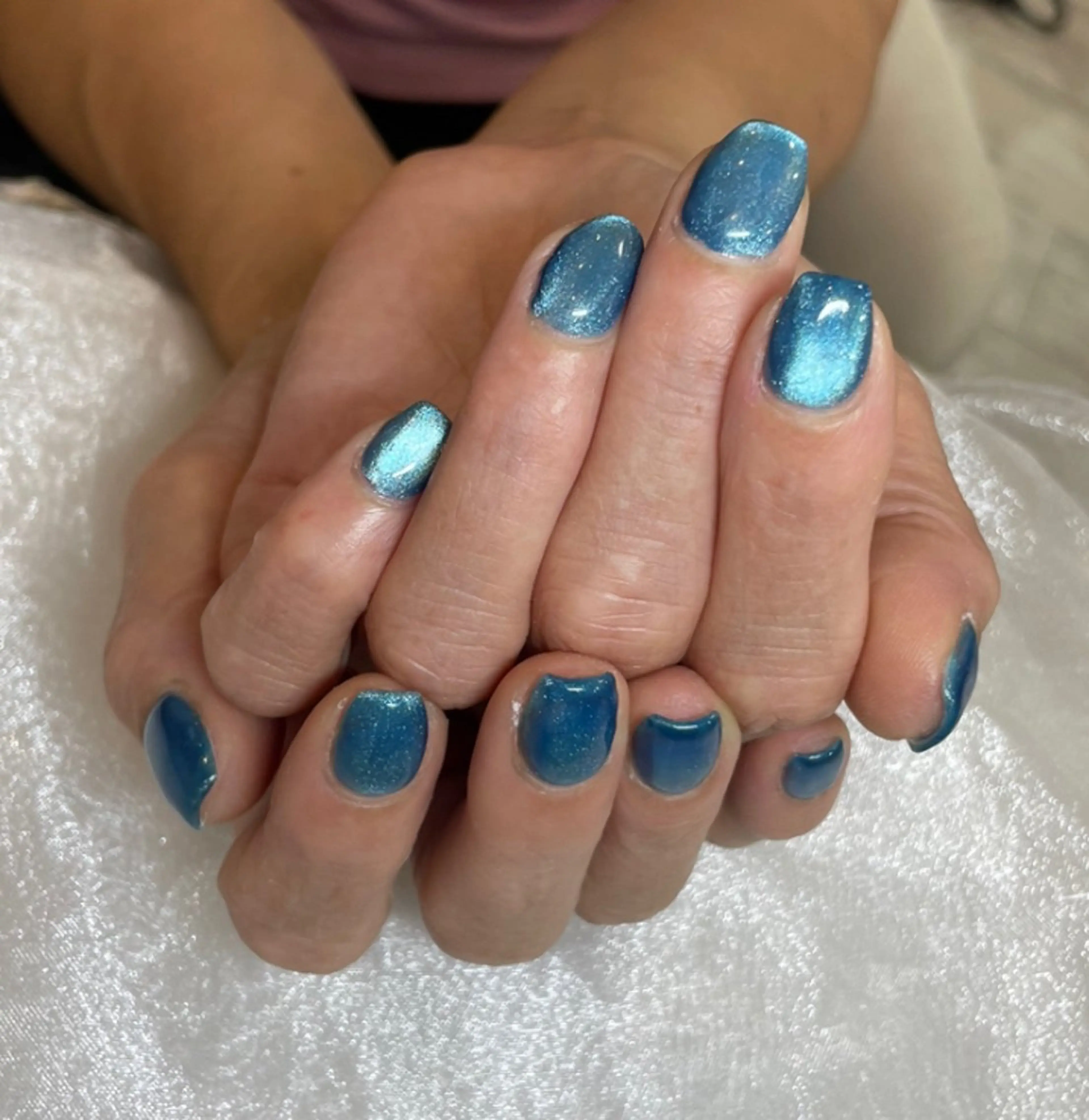 ネイル ブルー ハンドネイル lala room.nailsalon 新所沢店所属・lalaroom .のネイルデザイン