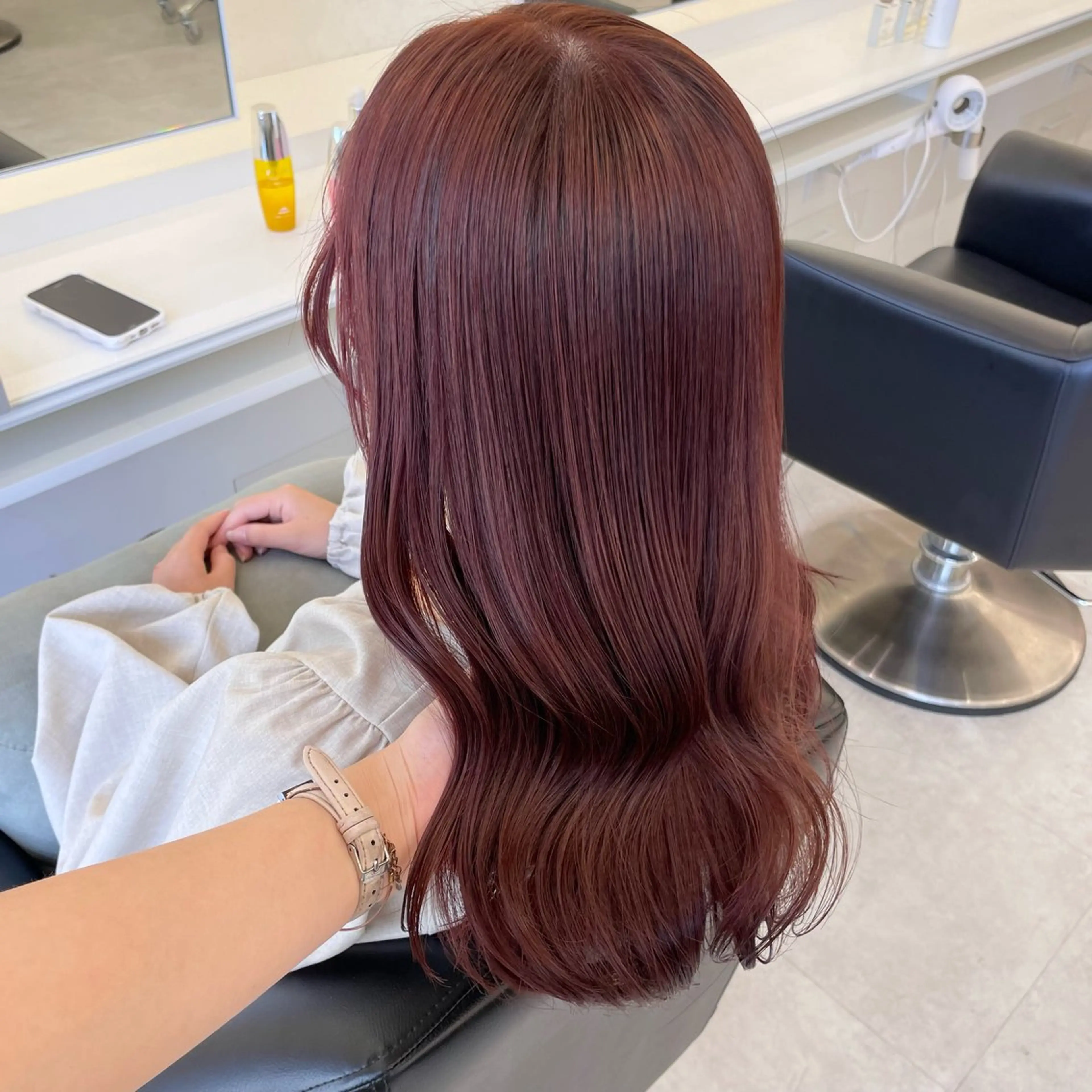 ミディアム カラー ダブルカラー ParveMix いしいまお🌼のヘアスタイル