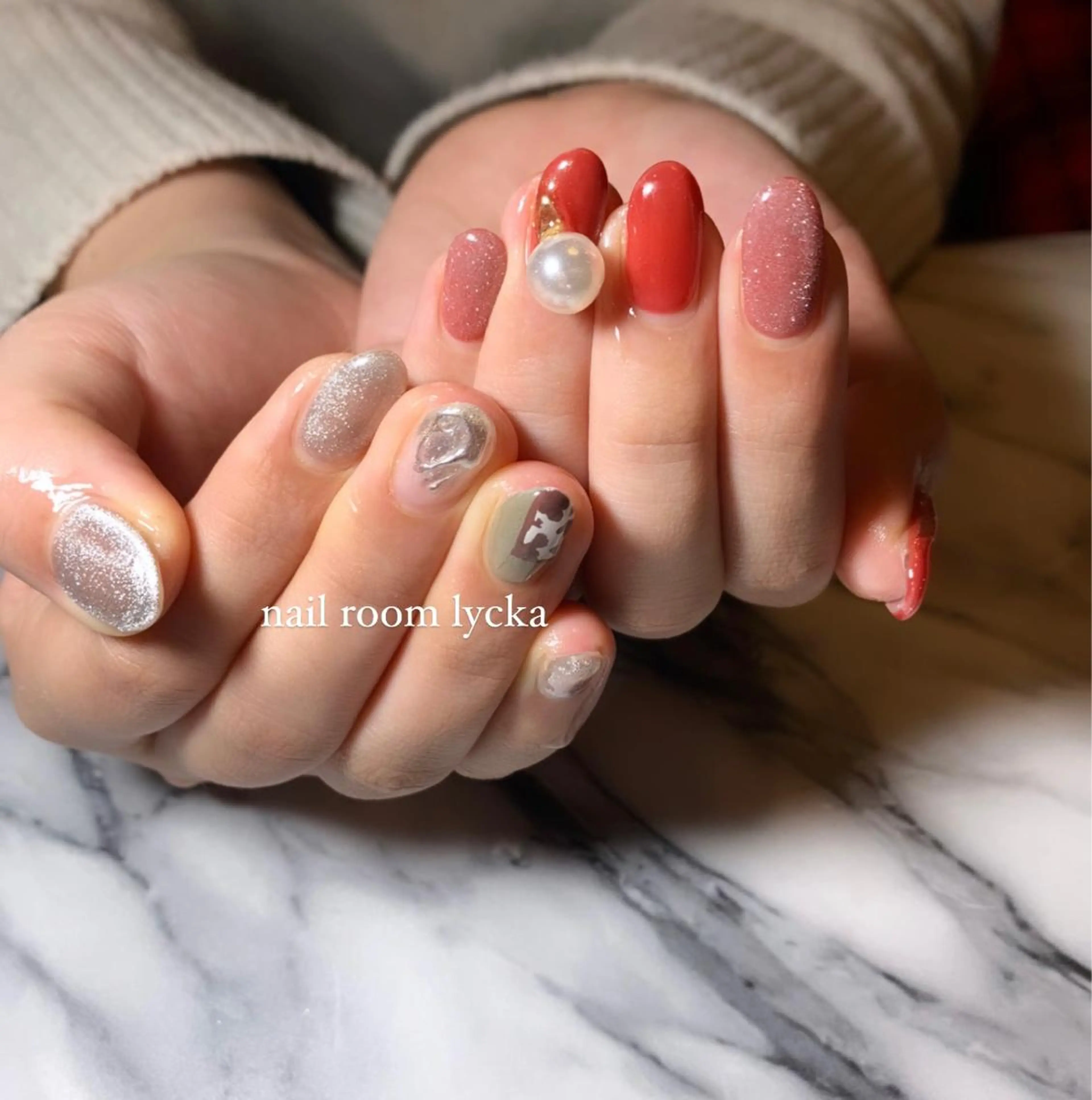 ネイル ﾈｲﾙﾙｰﾑﾘｯｶ 𝐦𝐚𝐲𝐮のネイルデザイン