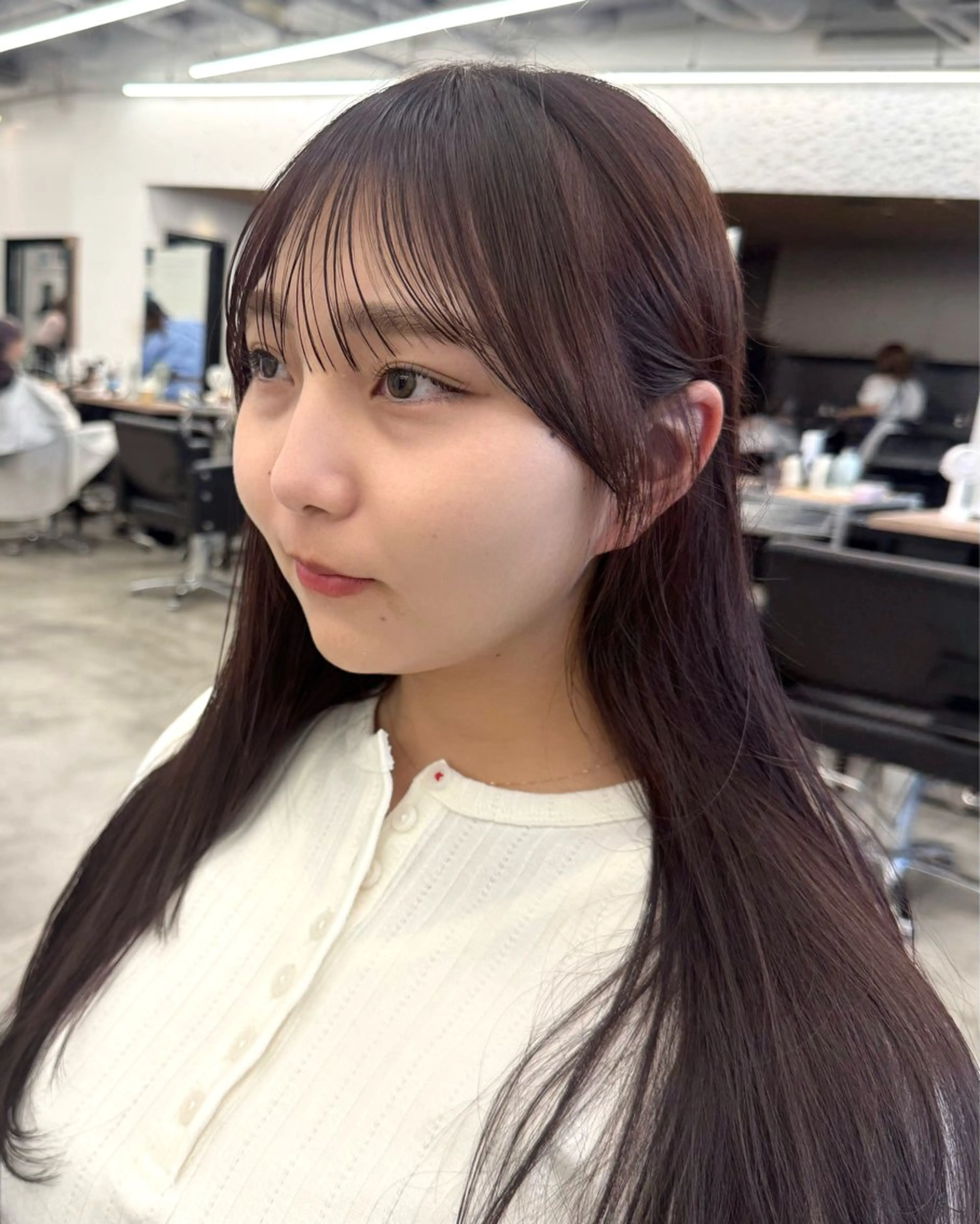 ロング カラー グレージュ ラベンダーカラー ラベンダーグレージュ ラベンダーグレー 顔周りカット カット ヘアカラー トリートメント レイヤー/透明感/ 顔周り/kana🩰のヘアスタイル