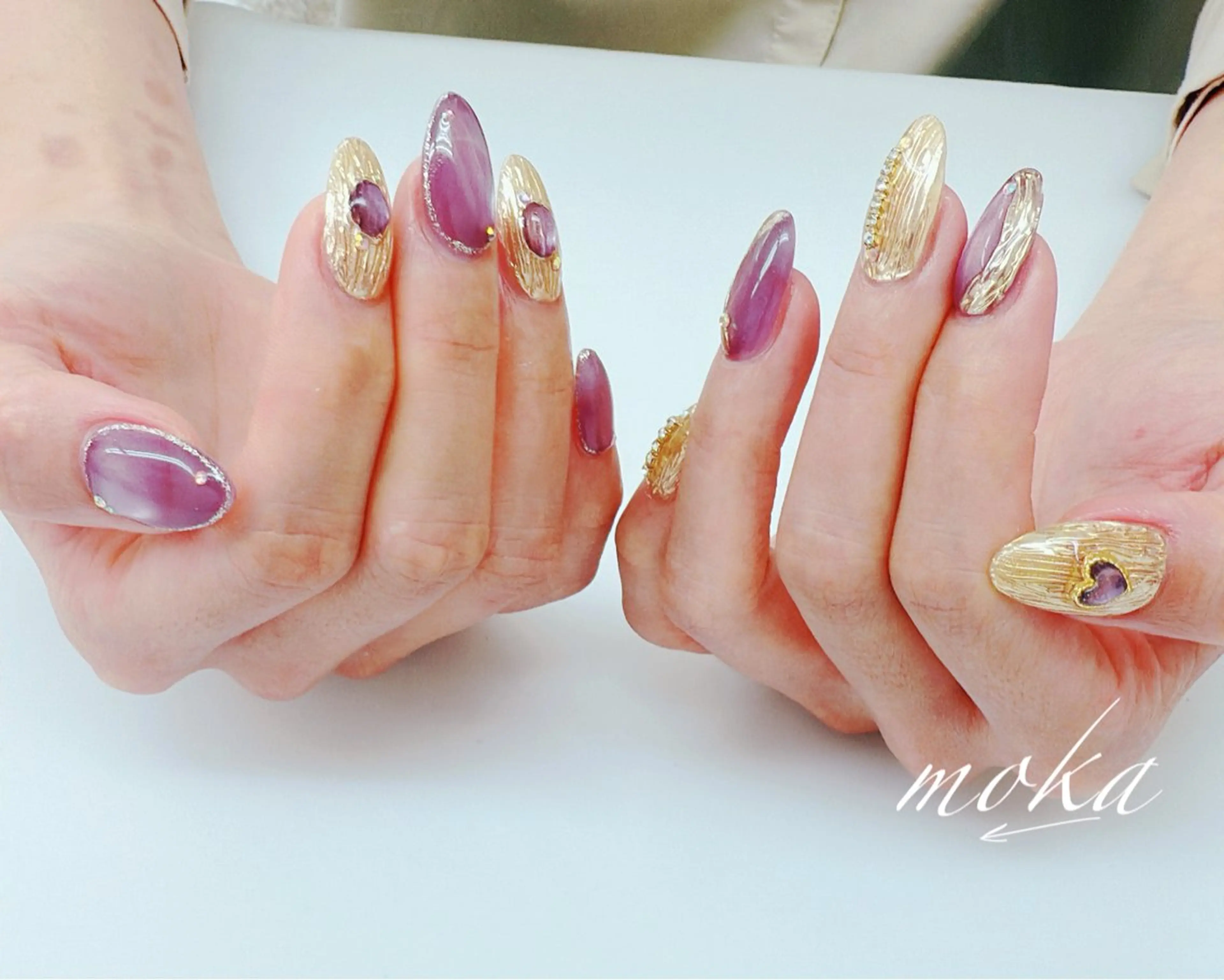ネイル ハンドネイル ハンドケア 胡蝶蘭レディースサロ ンNailMOKAのネイルデザイン