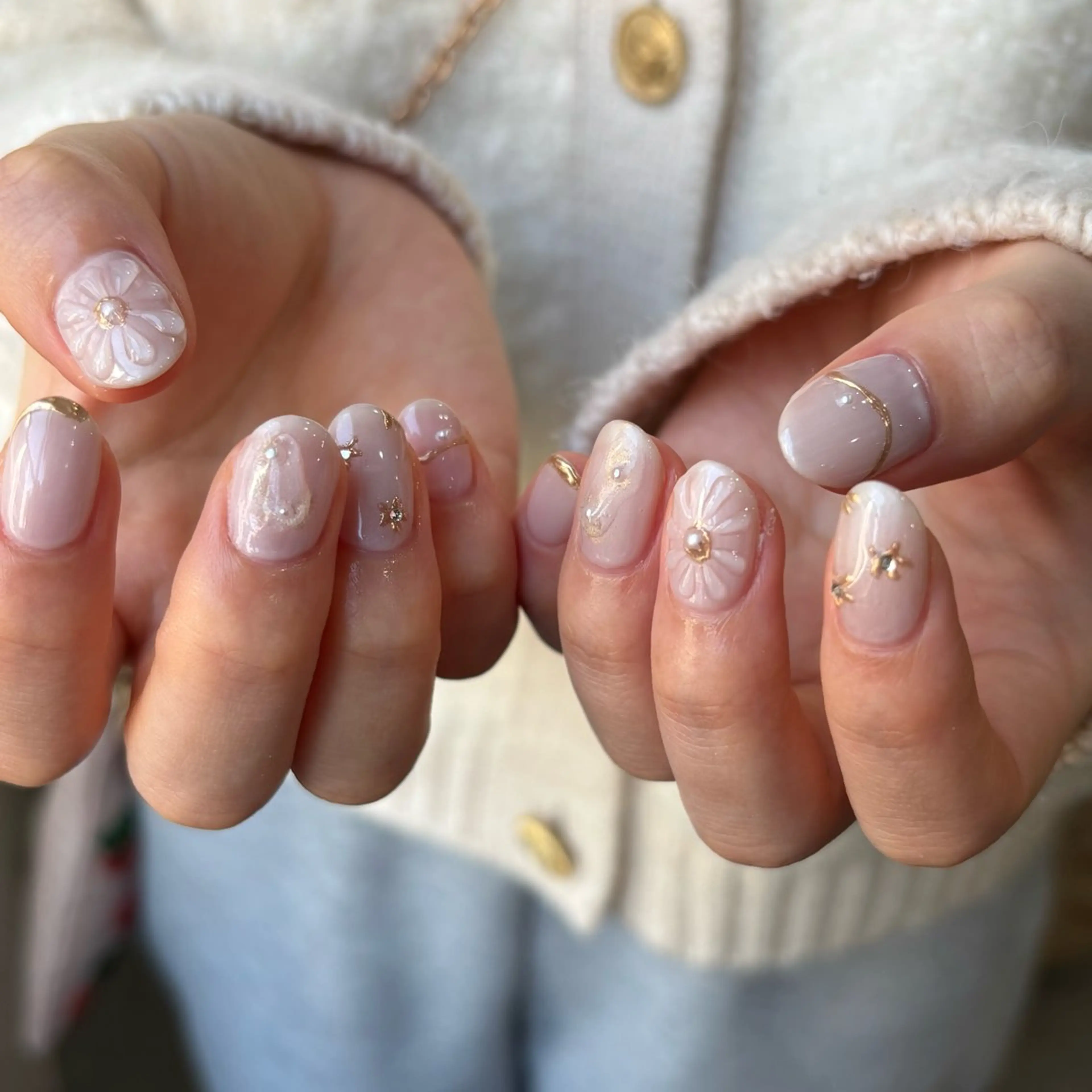 ネイル 成人式 ハンドネイル ogura maoのネイルデザイン