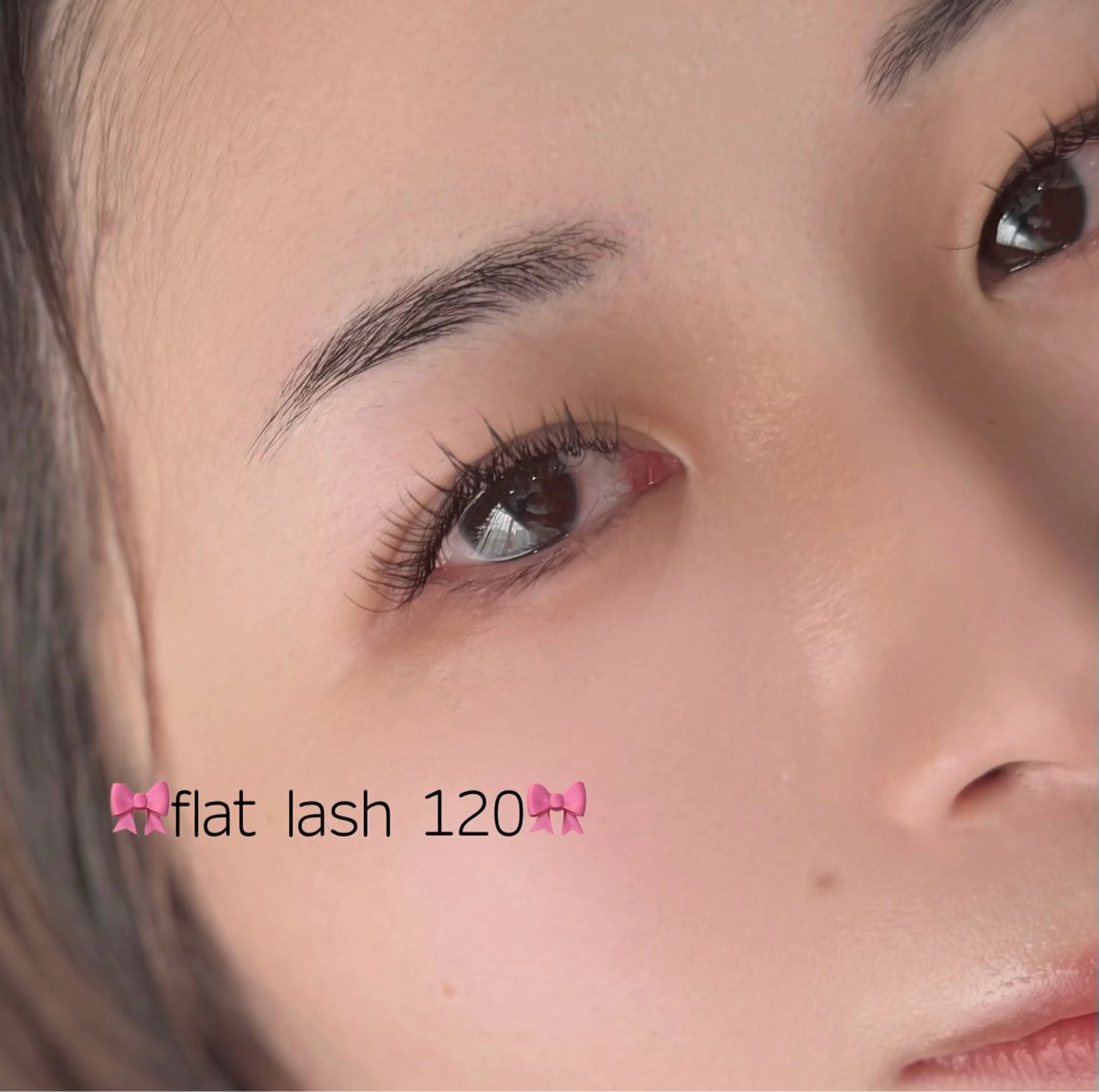 マツエク・マツパ 束感まつ毛 フラットラッシュ 目尻長め écLat所属・Nonoka 【マツエク】のマツエク・マツパデザイン