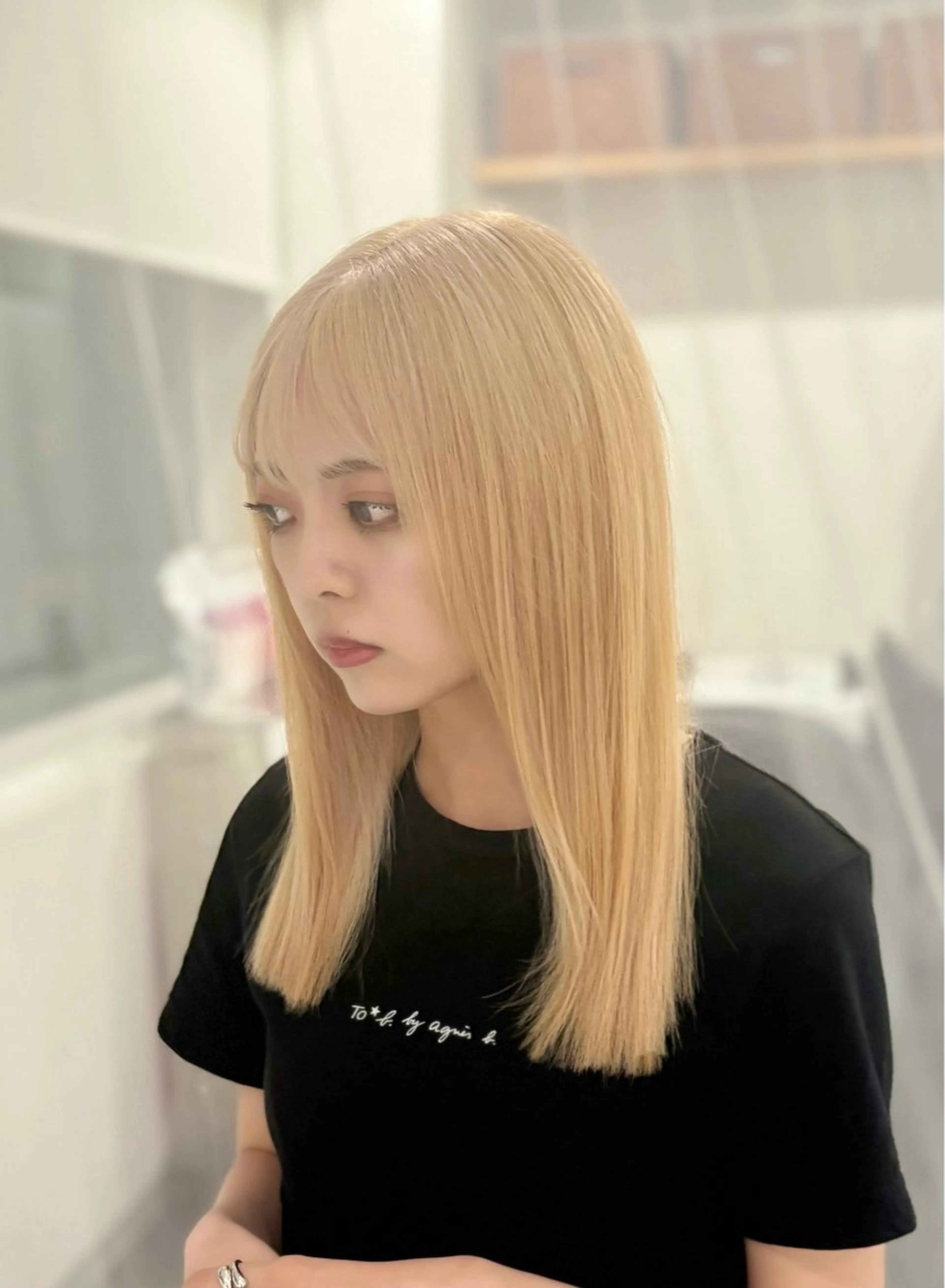 ロング カラー ヘアカラー トリートメント GaKu/ハイトーン /ブリーチ/ブロンドのヘアスタイル