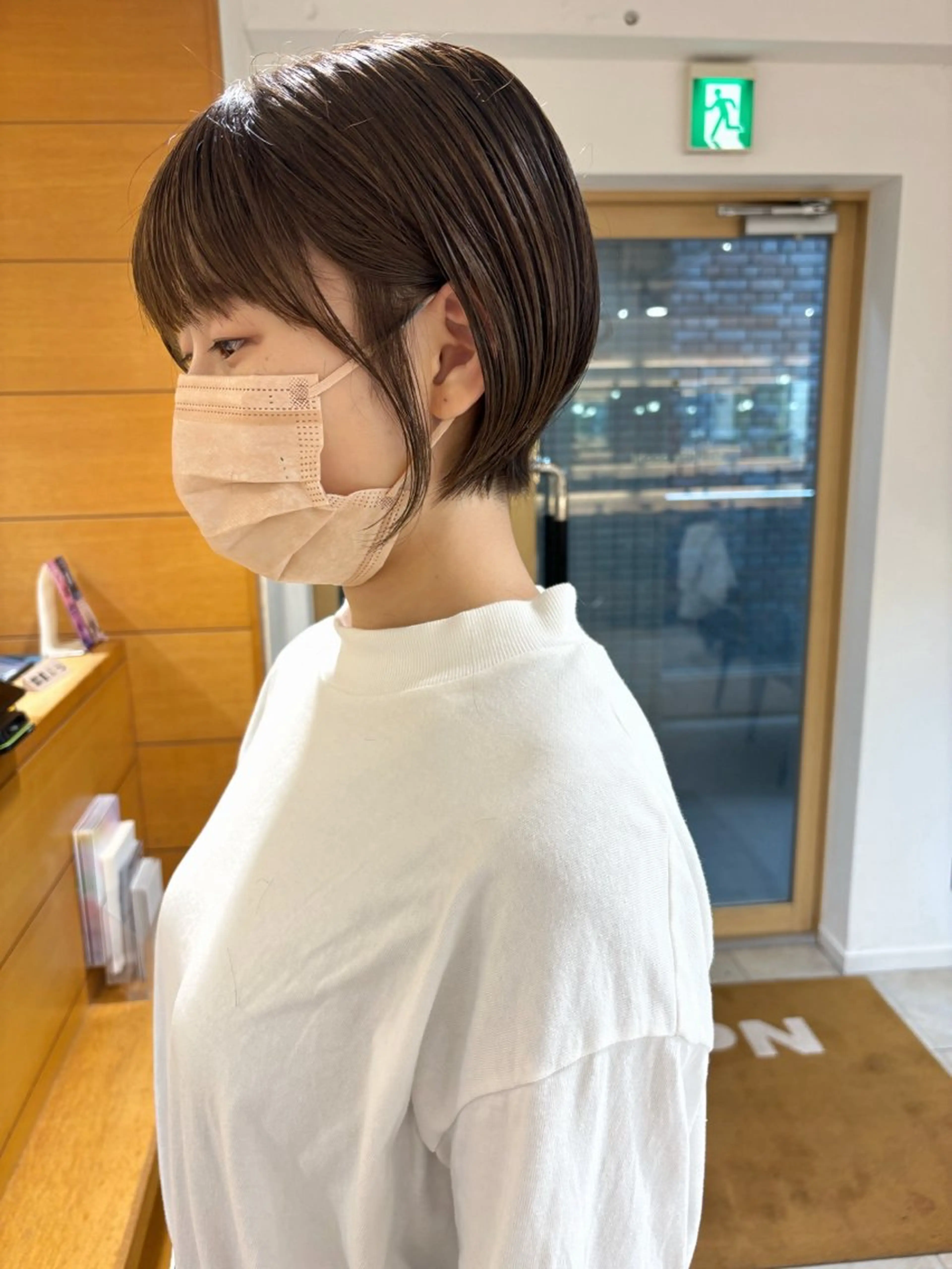 ショート 丸みショート ショートヘア 小顔カット カット ヘアカラー トリートメント 齋藤 咲のヘアスタイル