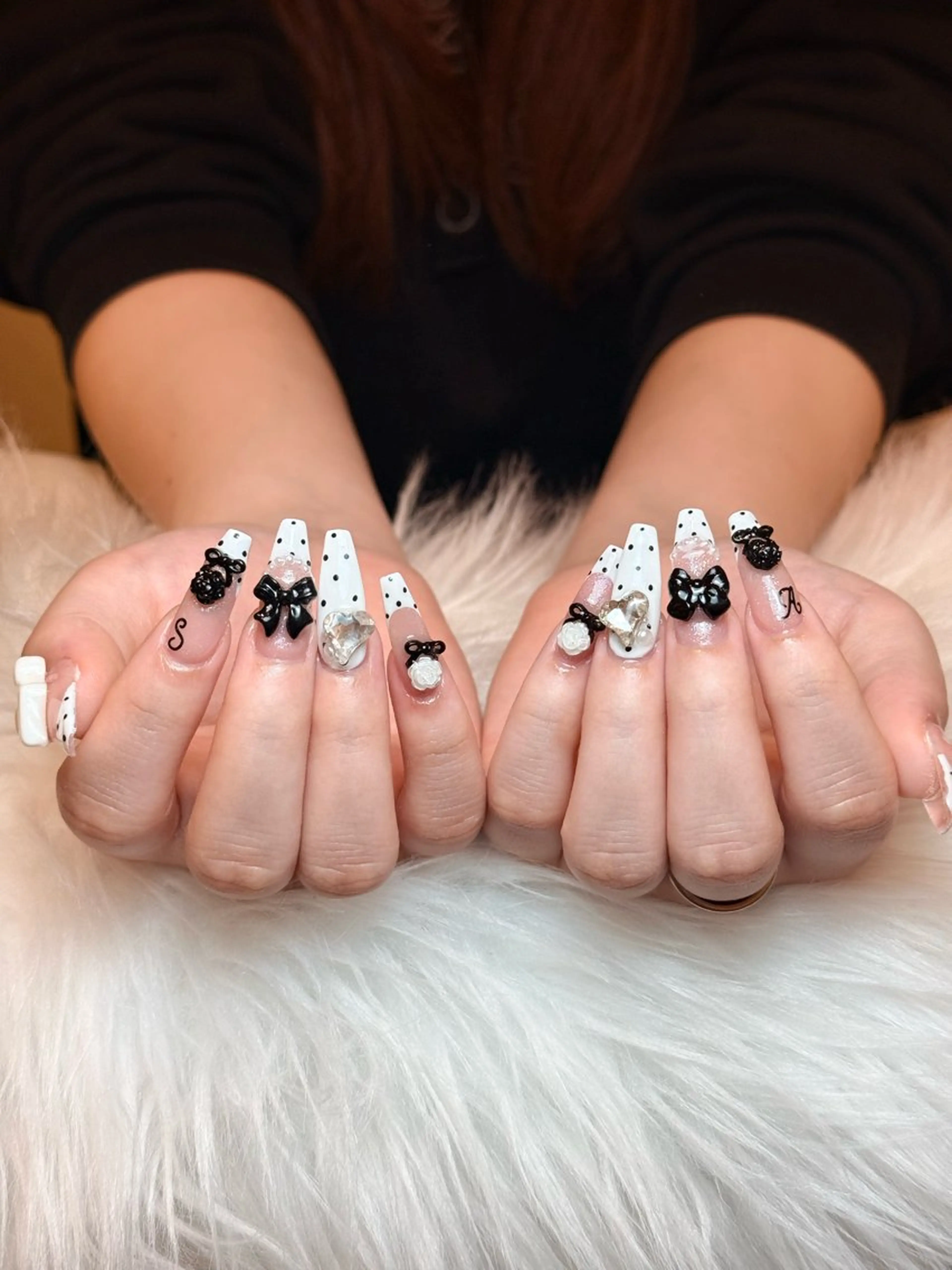 ネイル チークネイル ドット フレンチネイル グラデーション ハート ハンドネイル ハンドケア Nihonthy Nail 新宿所属・Anrya panのネイルデザイン