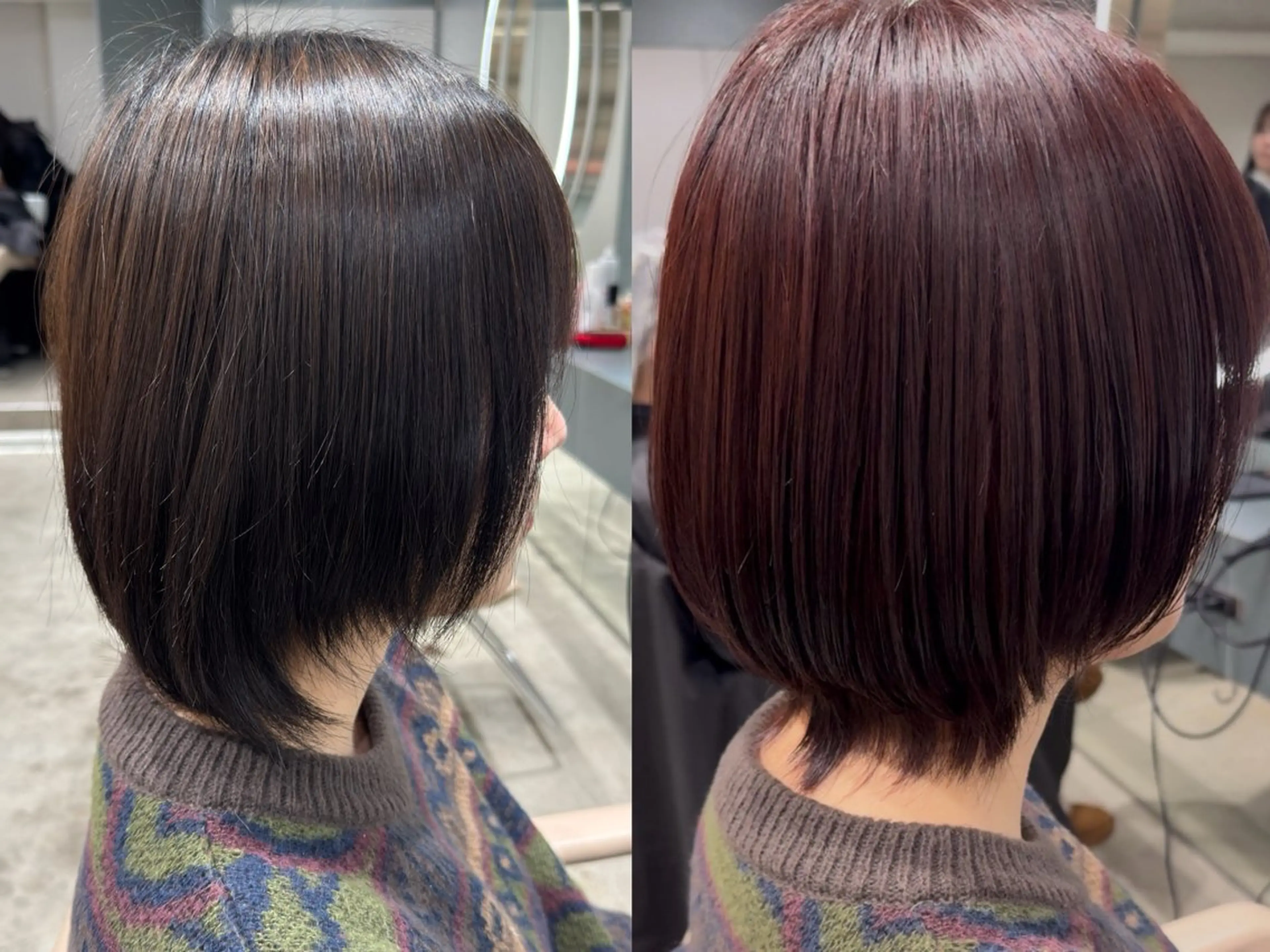 ミディアム カラー カット ヘアカラー 立川/ブリーチ/ 髪質改善/西川翔真のヘアスタイル