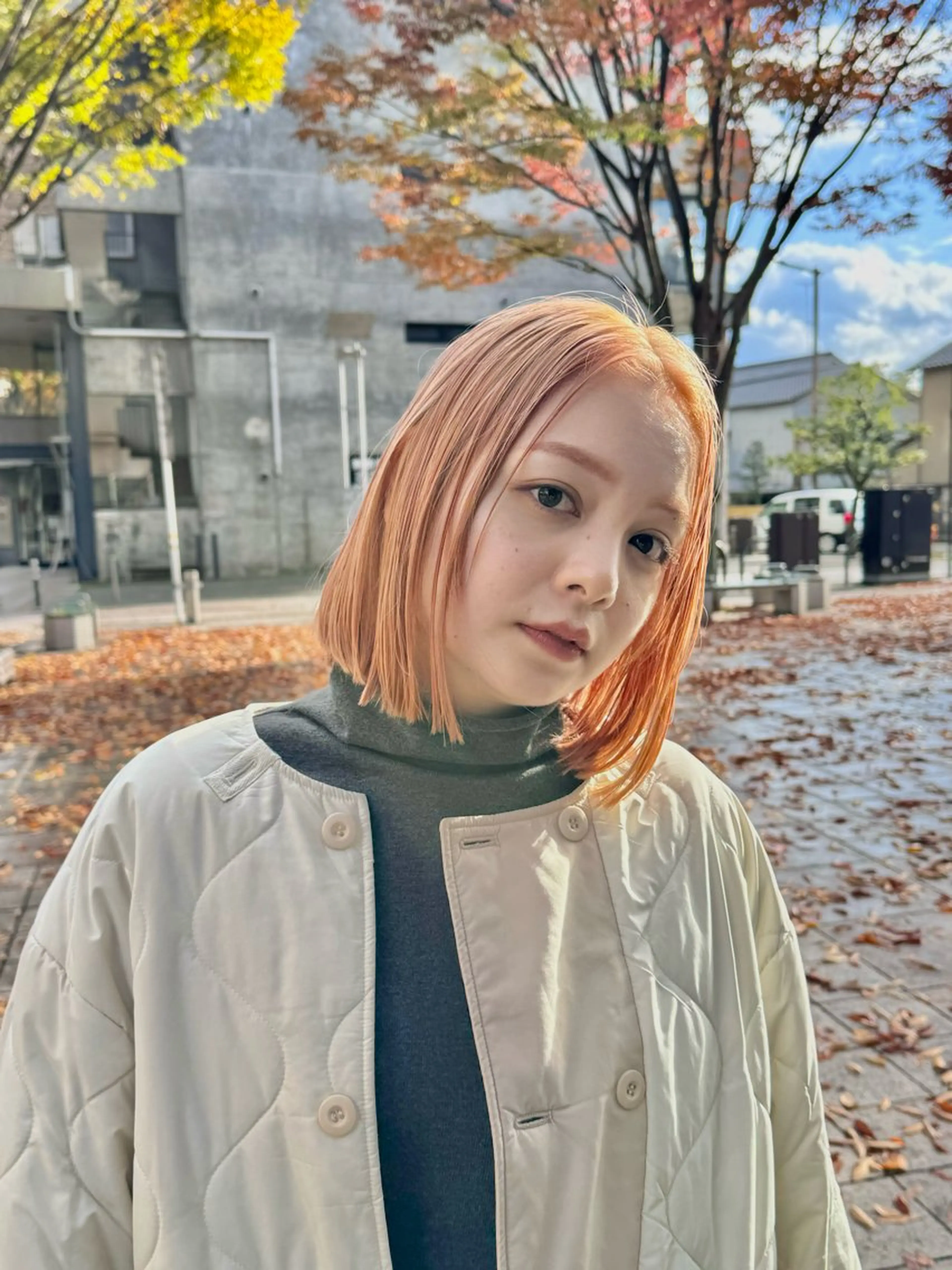 ショート カラー カット ヘアカラー KOHNO/ブリーチ なし/透明感カラーのヘアスタイル