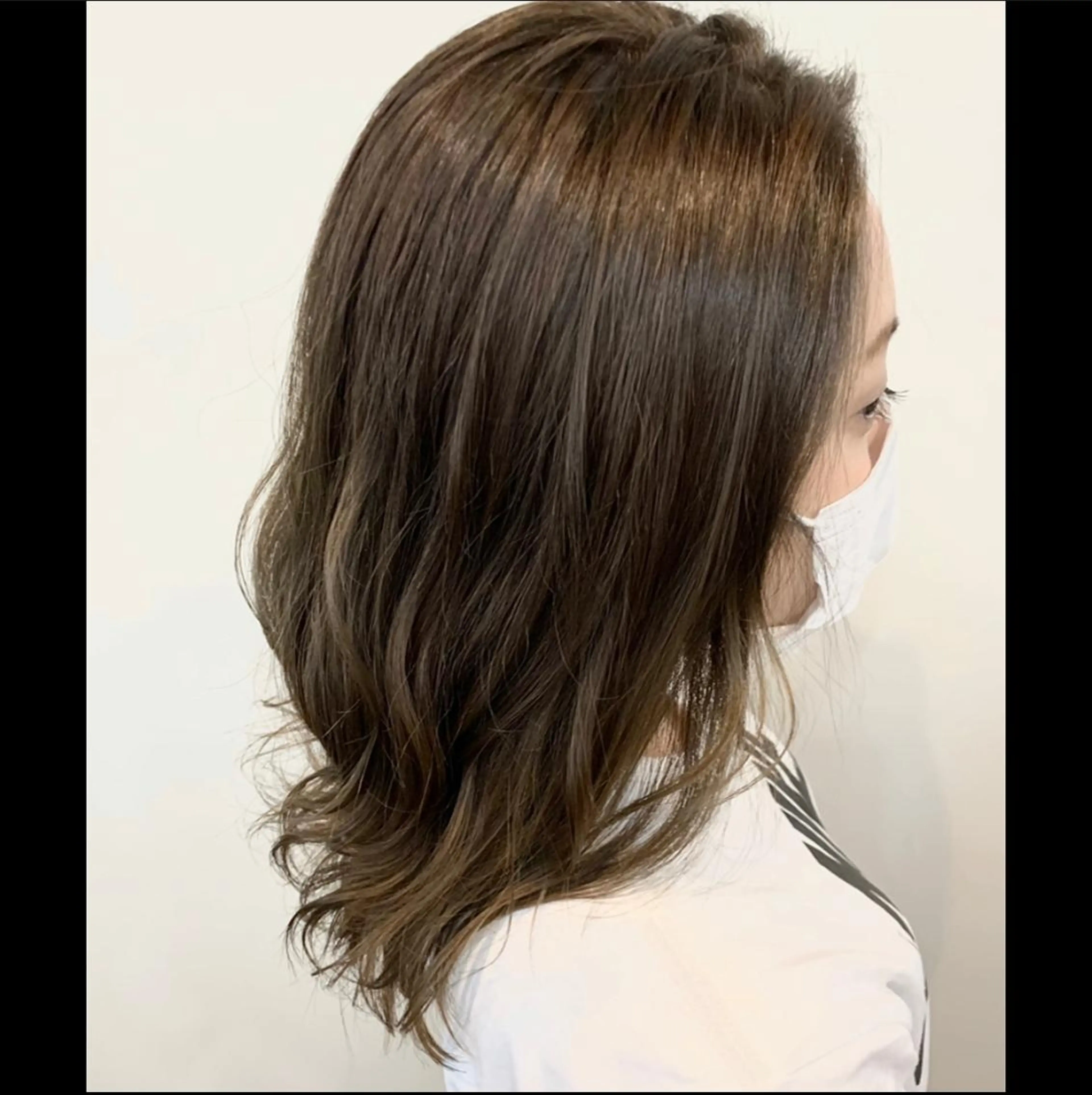 セミロング カラー アッシュ アッシュグレー ヘアカラー トリートメント FLAGS YAMATOのヘアスタイル