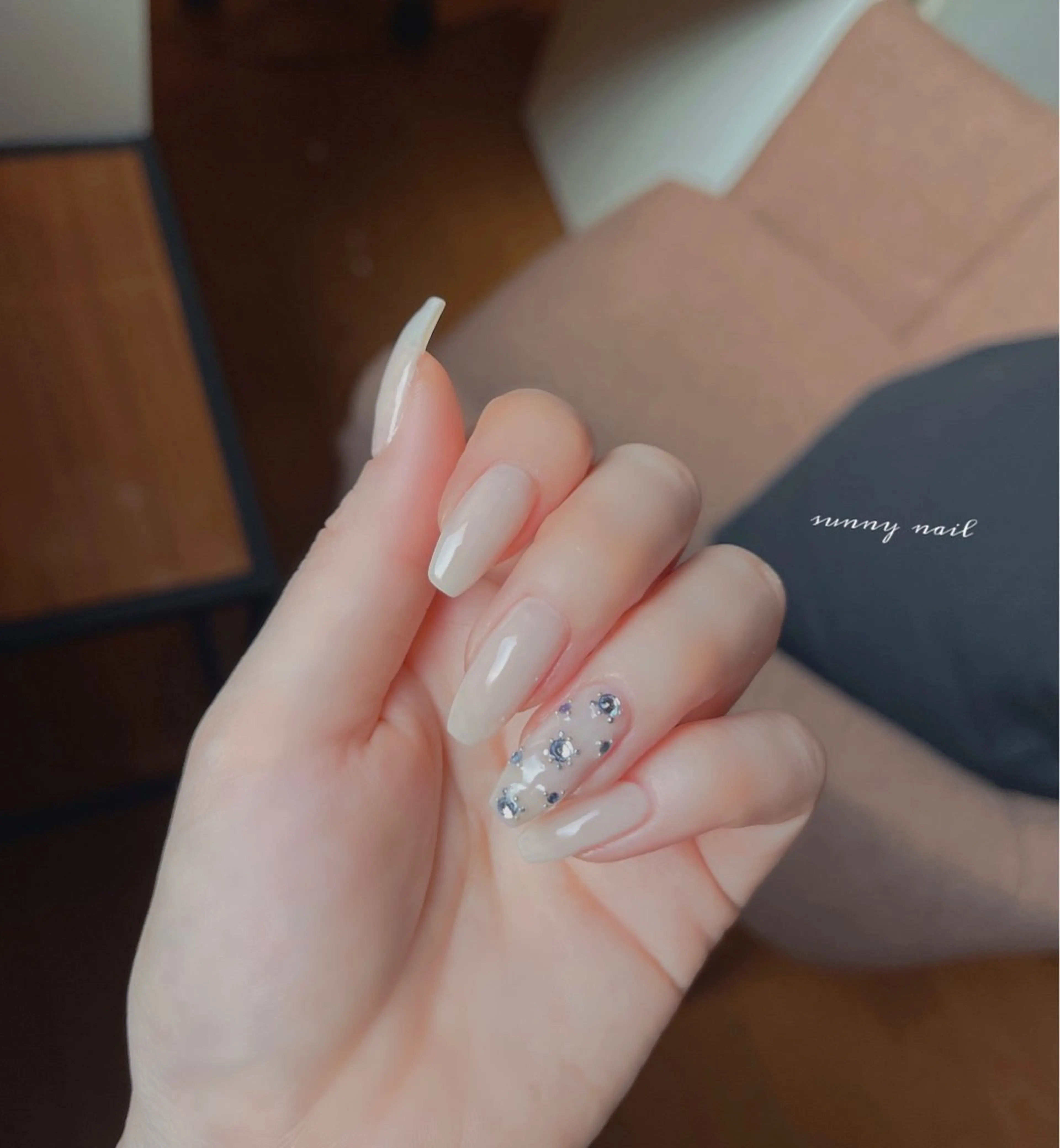 ネイル ブルー ジェルネイル パラジェル sunny nailのネイルデザイン