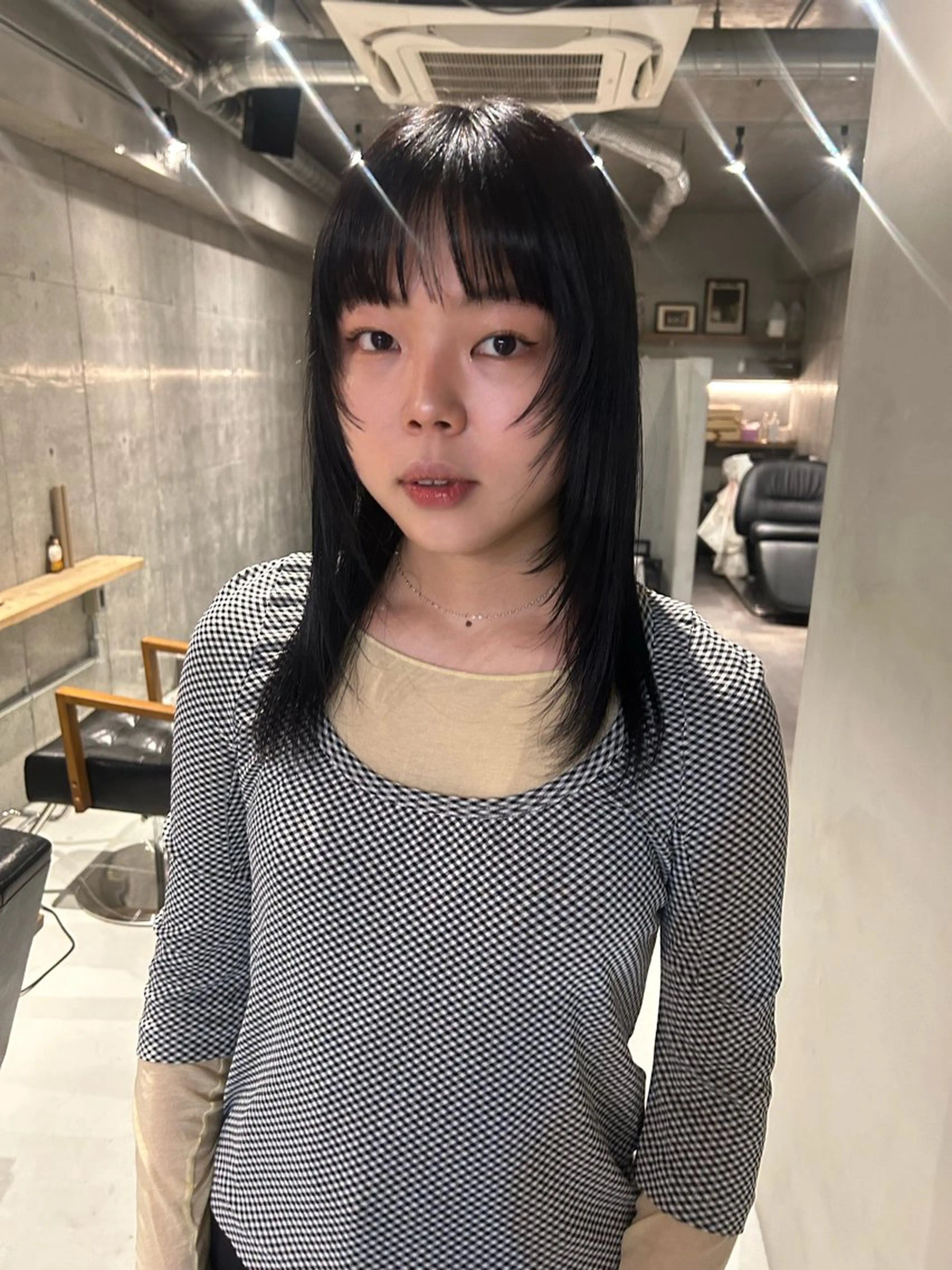 セミロング 石原 実のヘアスタイル