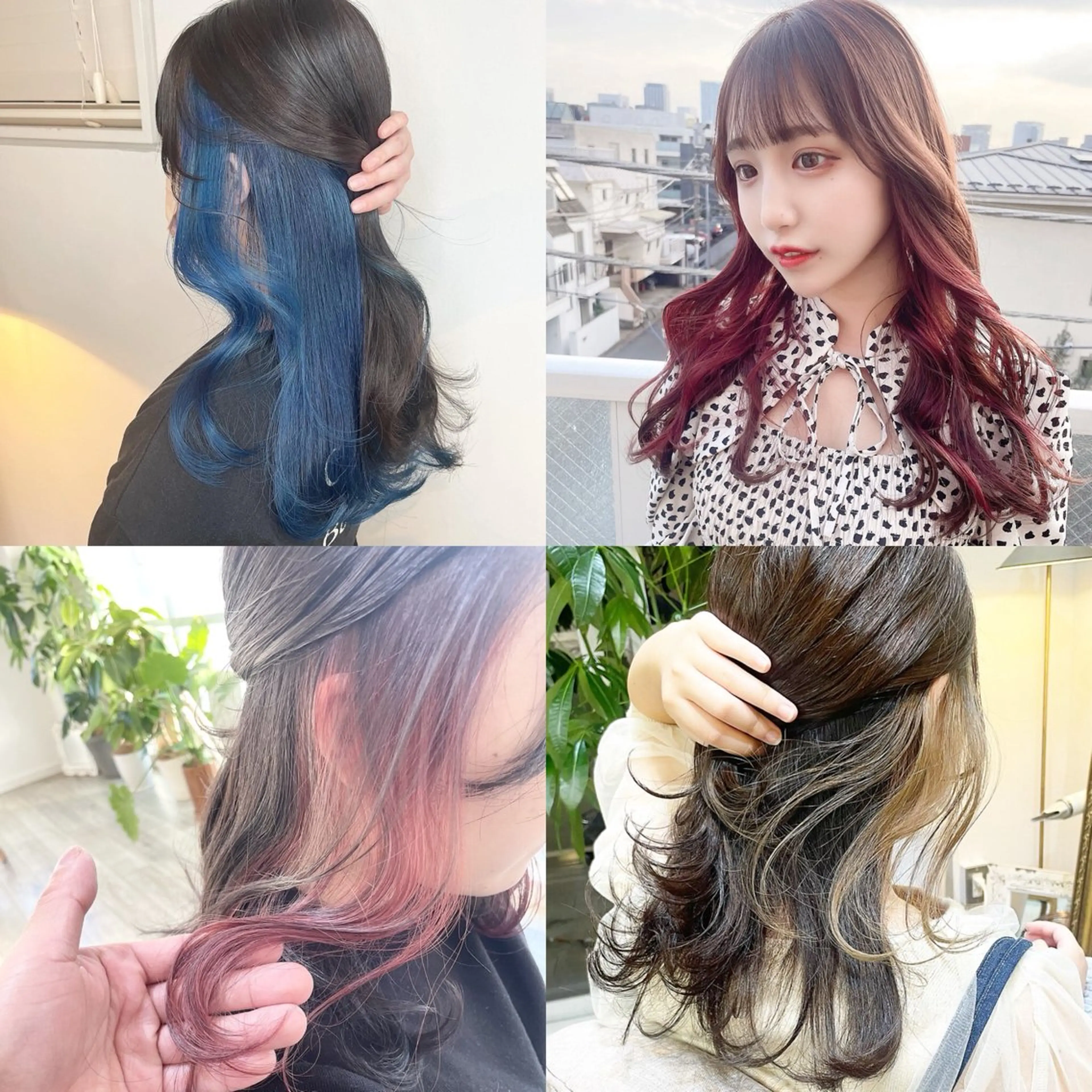 ミディアム ヘアカラー トリートメント 前髪&顔周りカット/ 韓国レイヤー/シバタのヘアスタイル