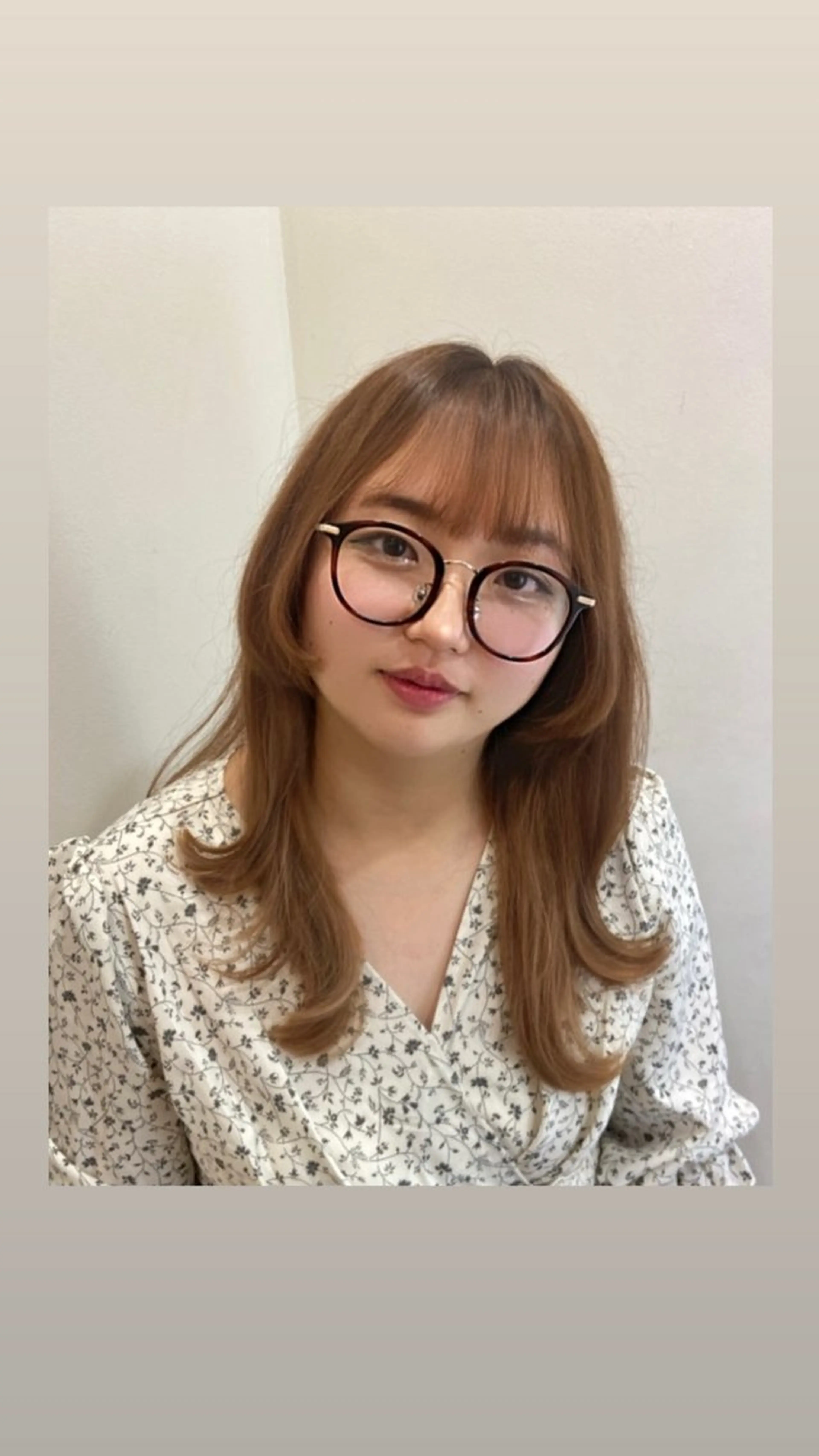 ロング ロング ウルフカット 縮毛矯正 🎀透明感カラー 🐈ナズナのヘアスタイル