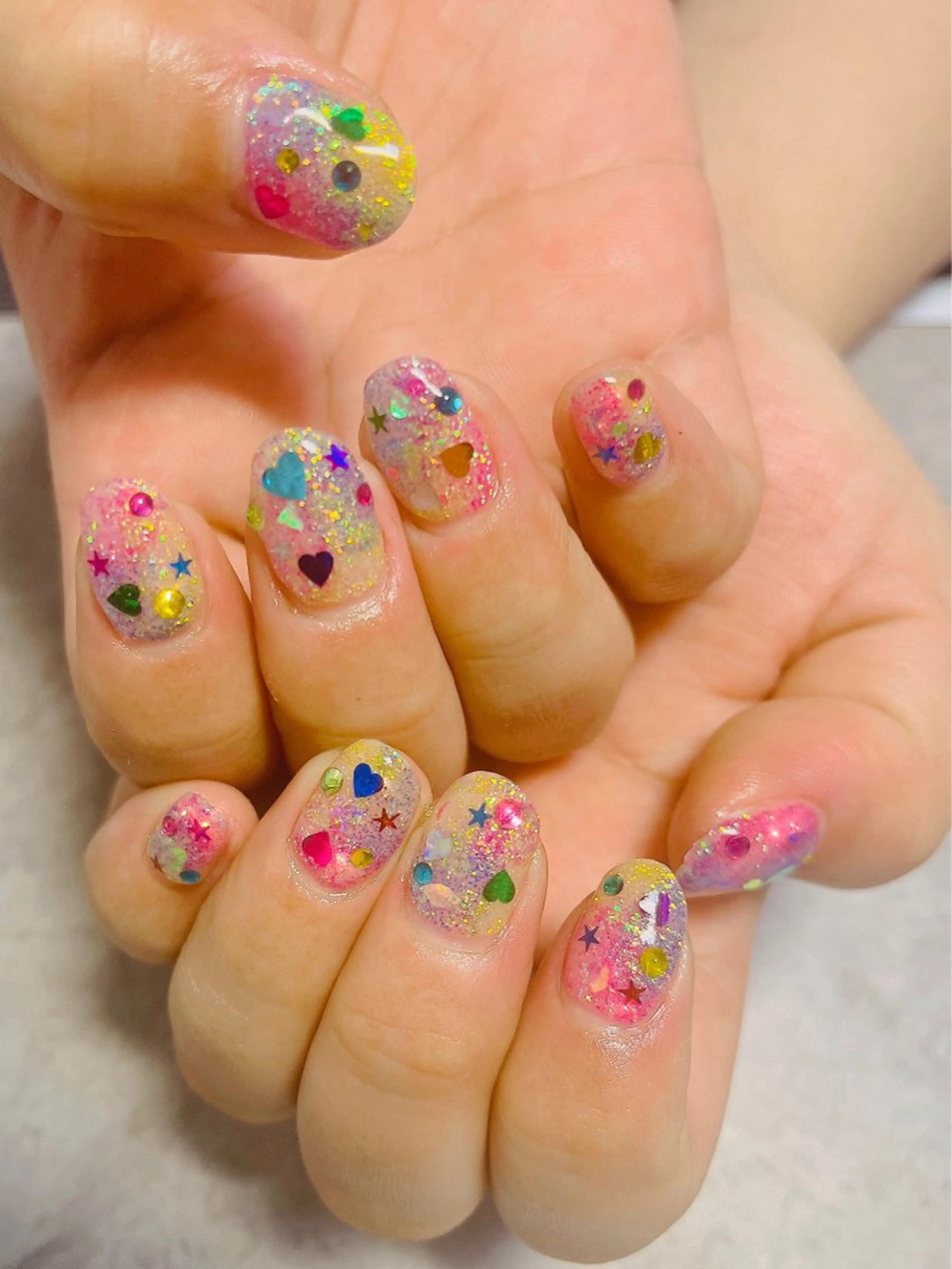 ネイル 持ち込み 春ネイル ハンドネイル ハンドケア Felice所属・ベテランネイル cnc  nailのネイルデザイン