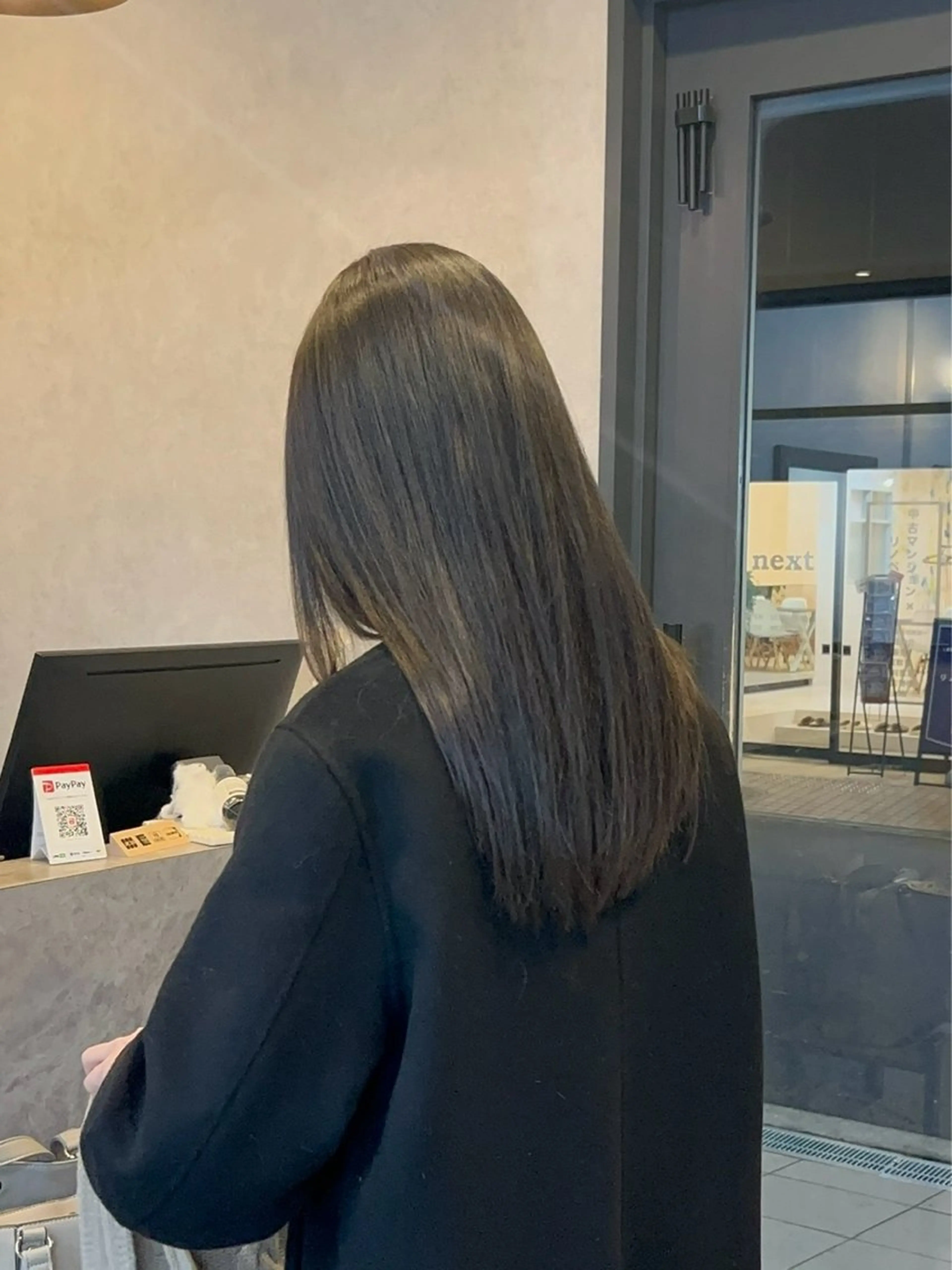 セミロング カラー いなみね はるきのヘアスタイル