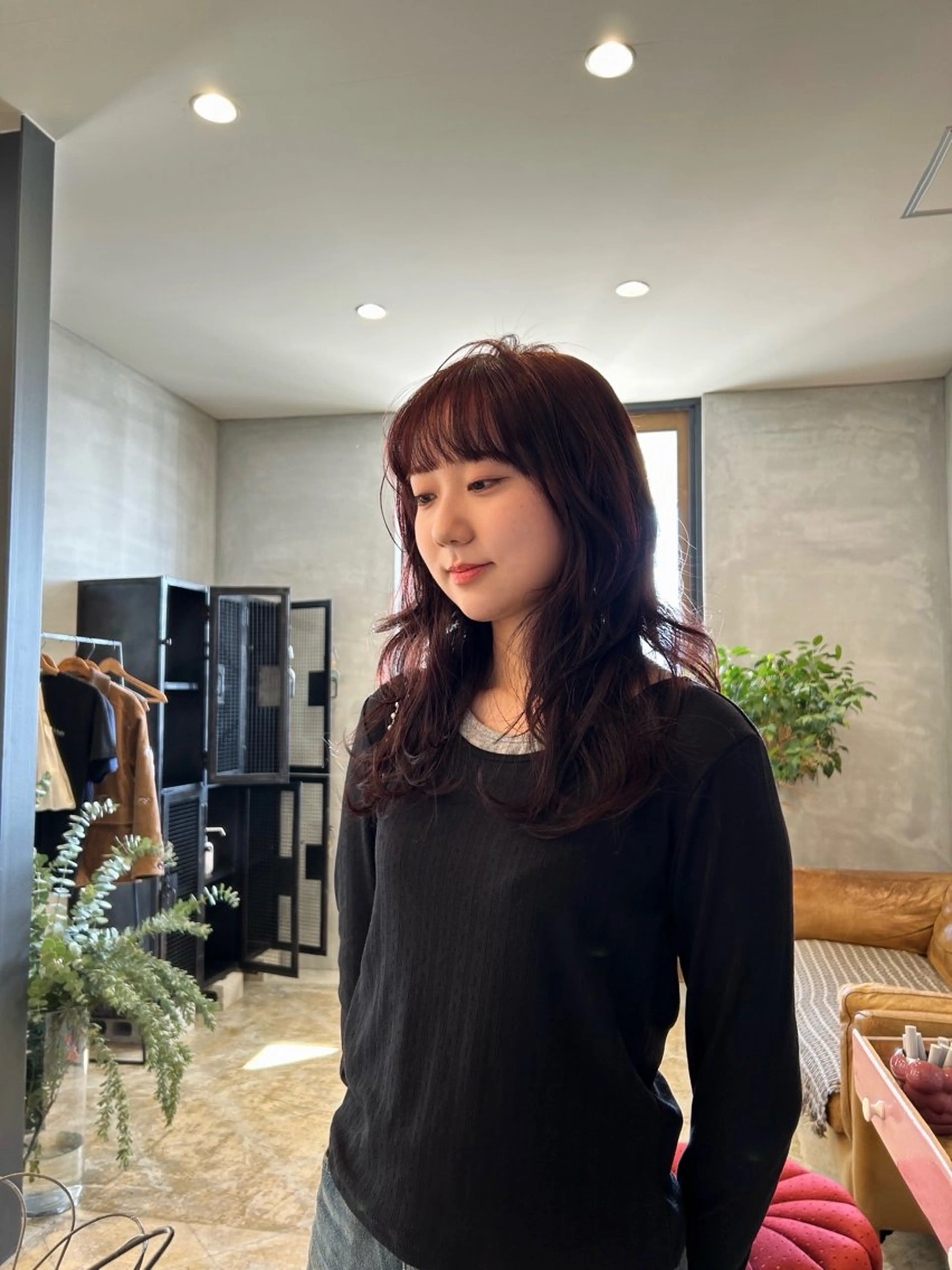 セミロング カラー カット ヘアカラー トリートメント hale所属・hale airiのヘアスタイル