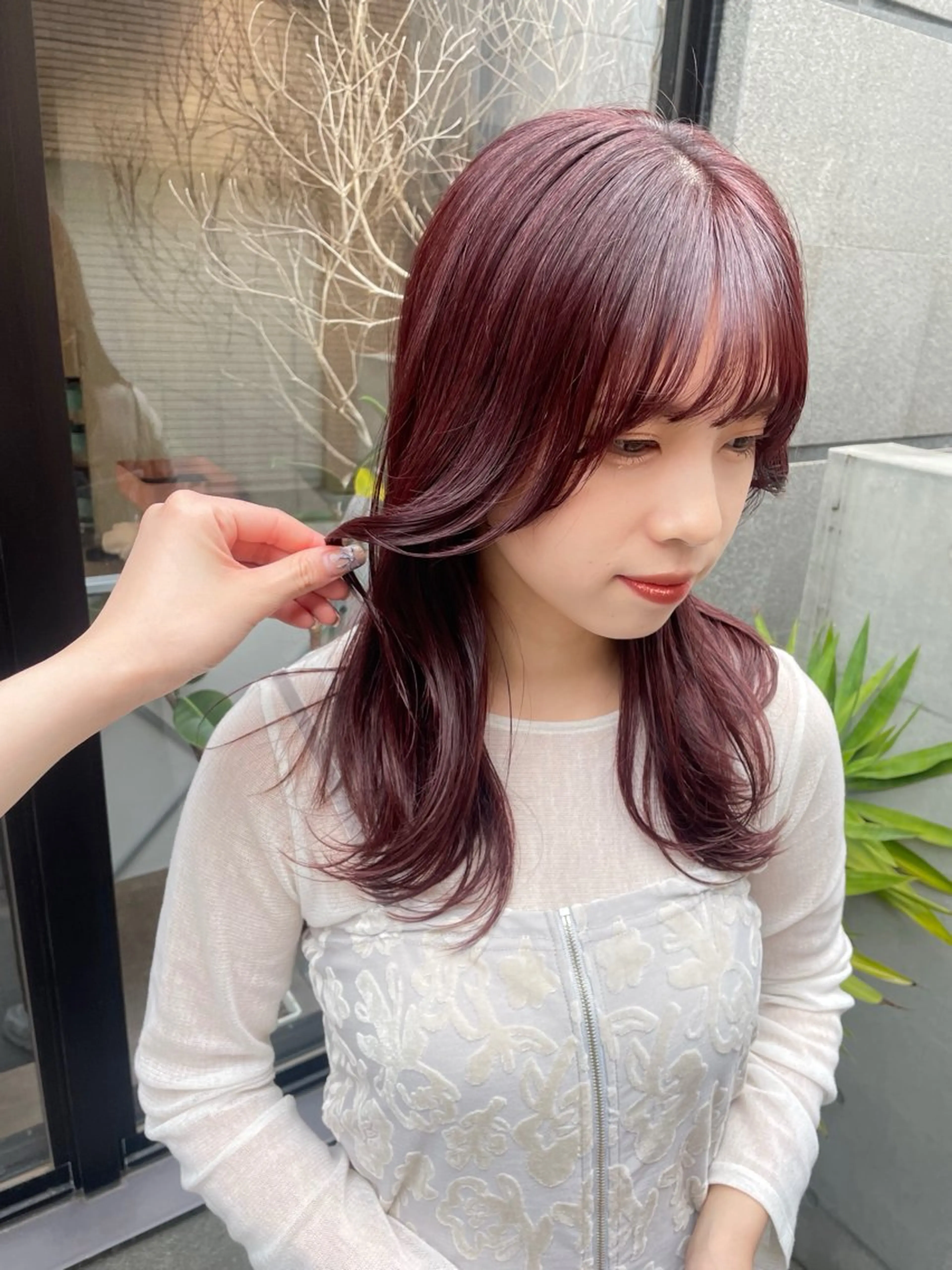 セミロング カラー ヘアカラー トリートメント clam. yuu🦩のヘアスタイル