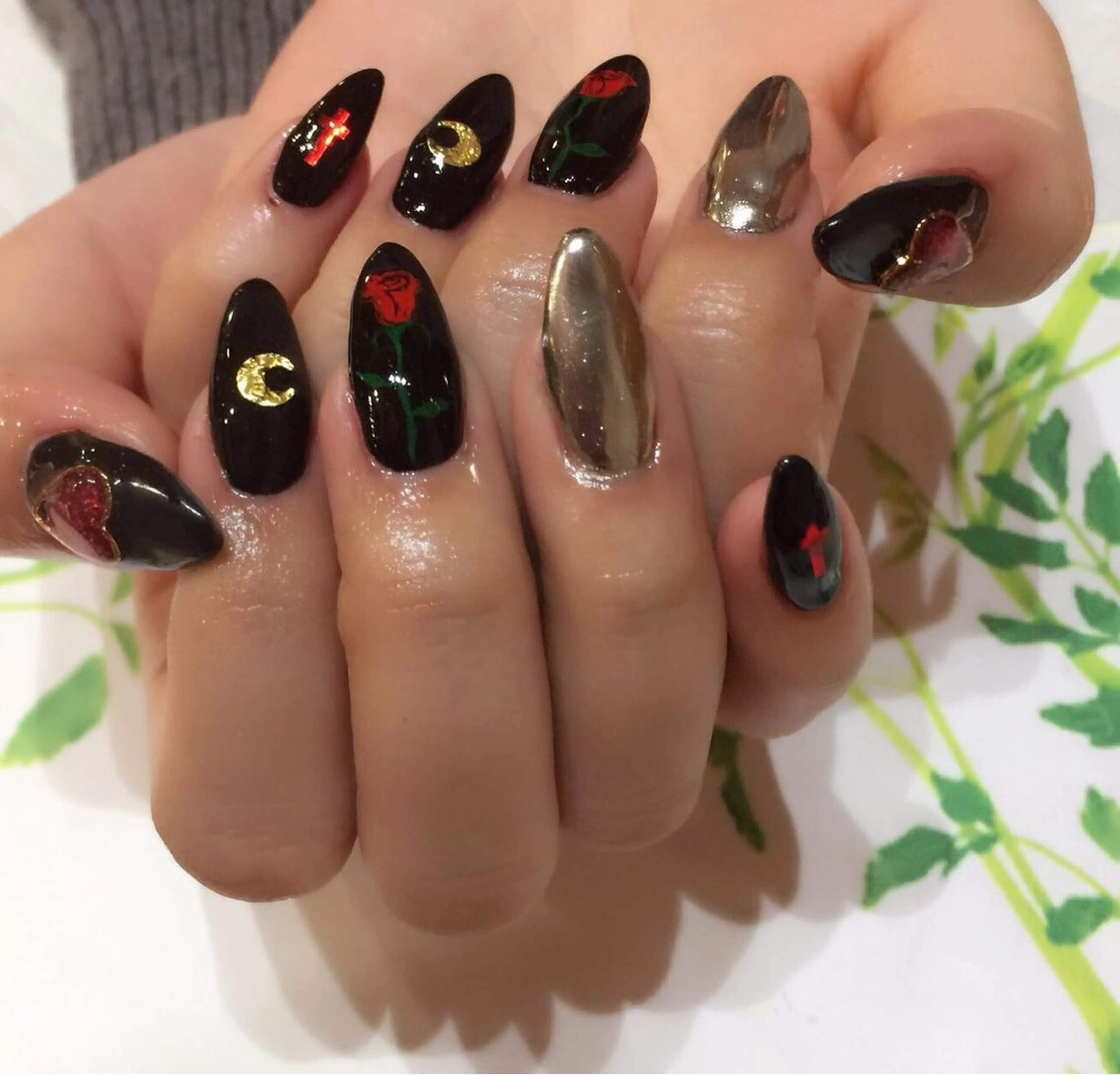 ネイル ミラーネイル a yakaのネイルデザイン