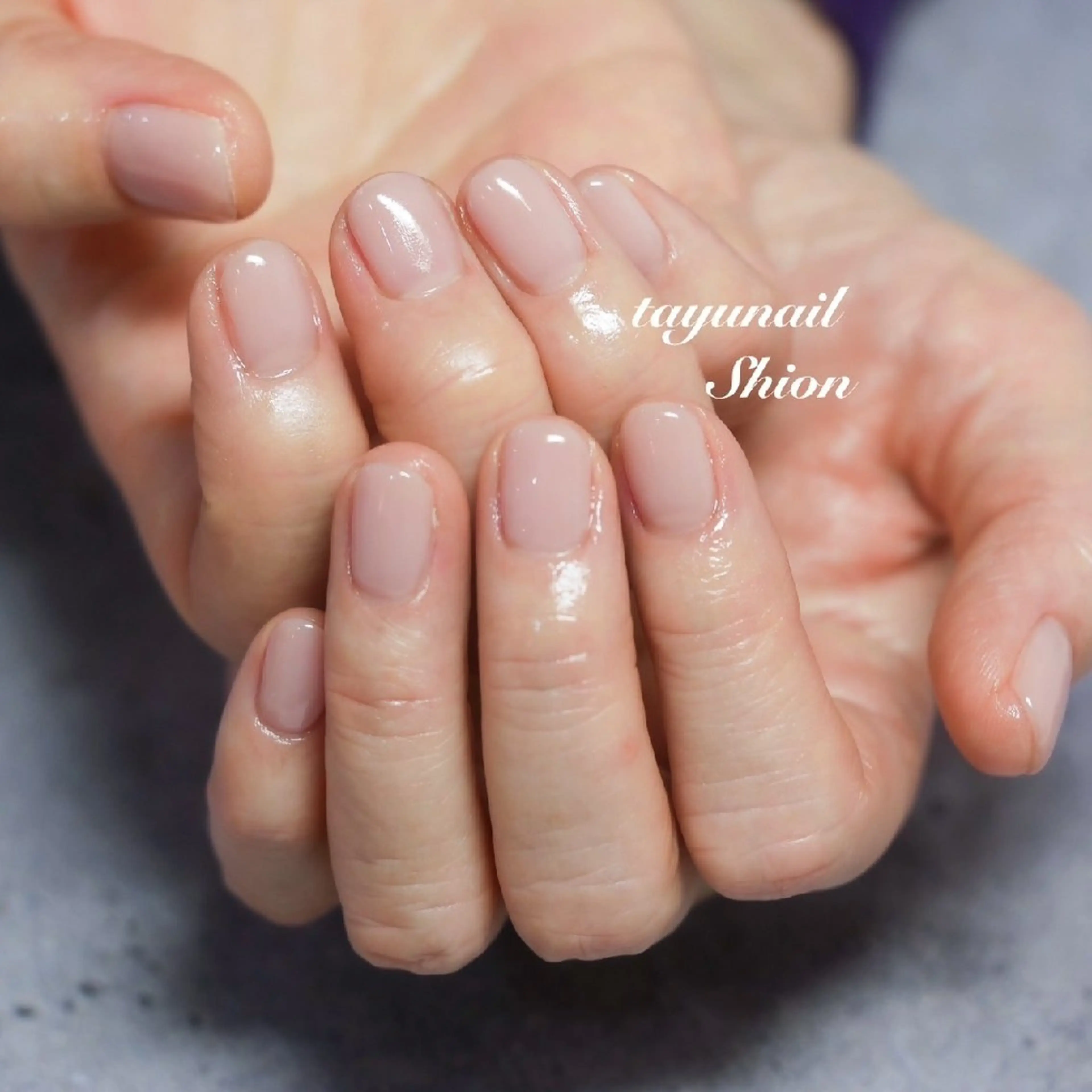 ネイル ジェルネイル ワンカラーネイル パラジェル 冬ネイル ネイルサロン・ネイルスクール　たゆnail所属・ネイルサロン 【たゆnail】のネイルデザイン