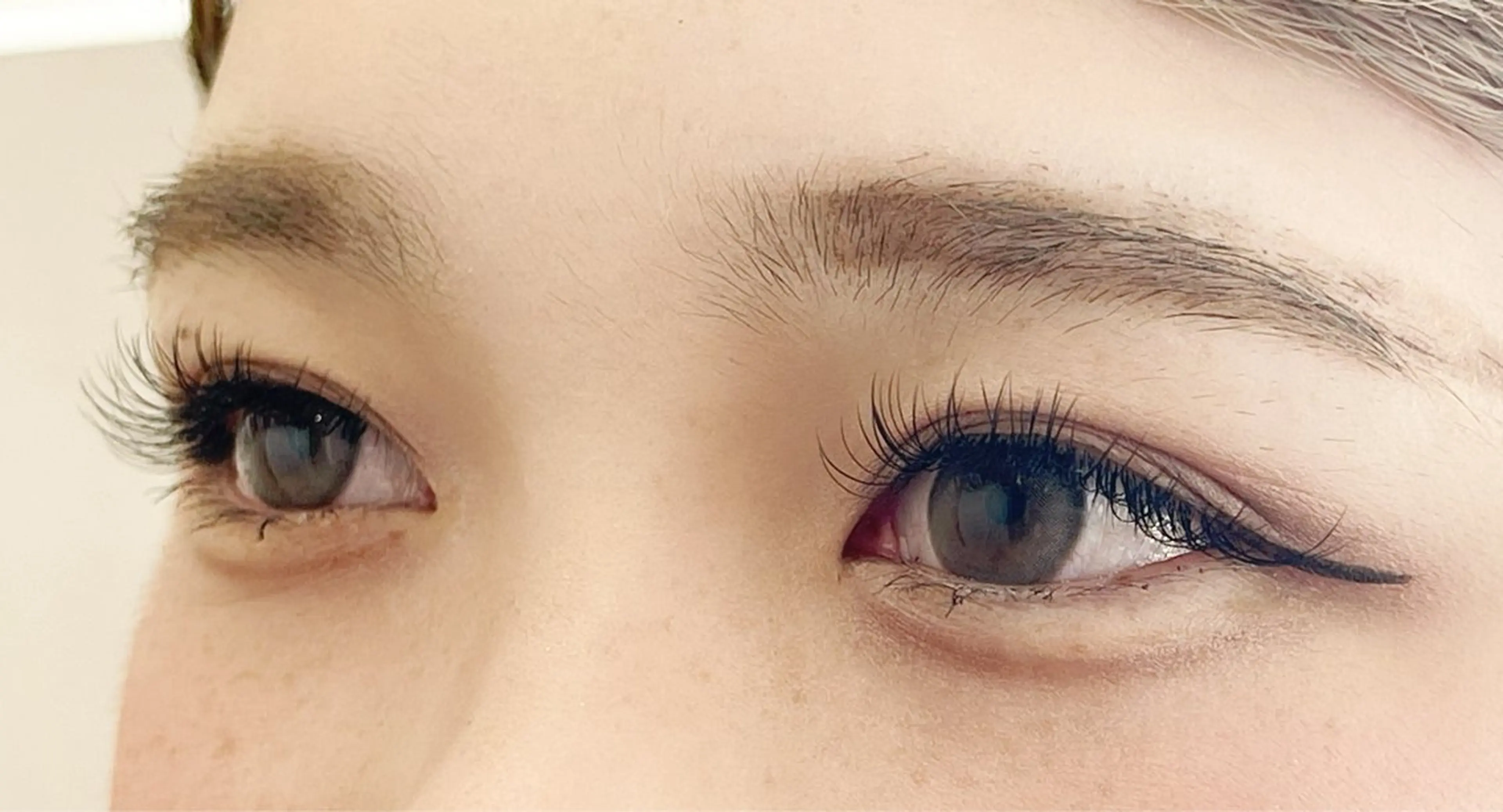 マツエク・マツパ フラットラッシュ 目尻長め Be_beauty studio所属・be_ なつきの眉毛・アイブロウイメージ