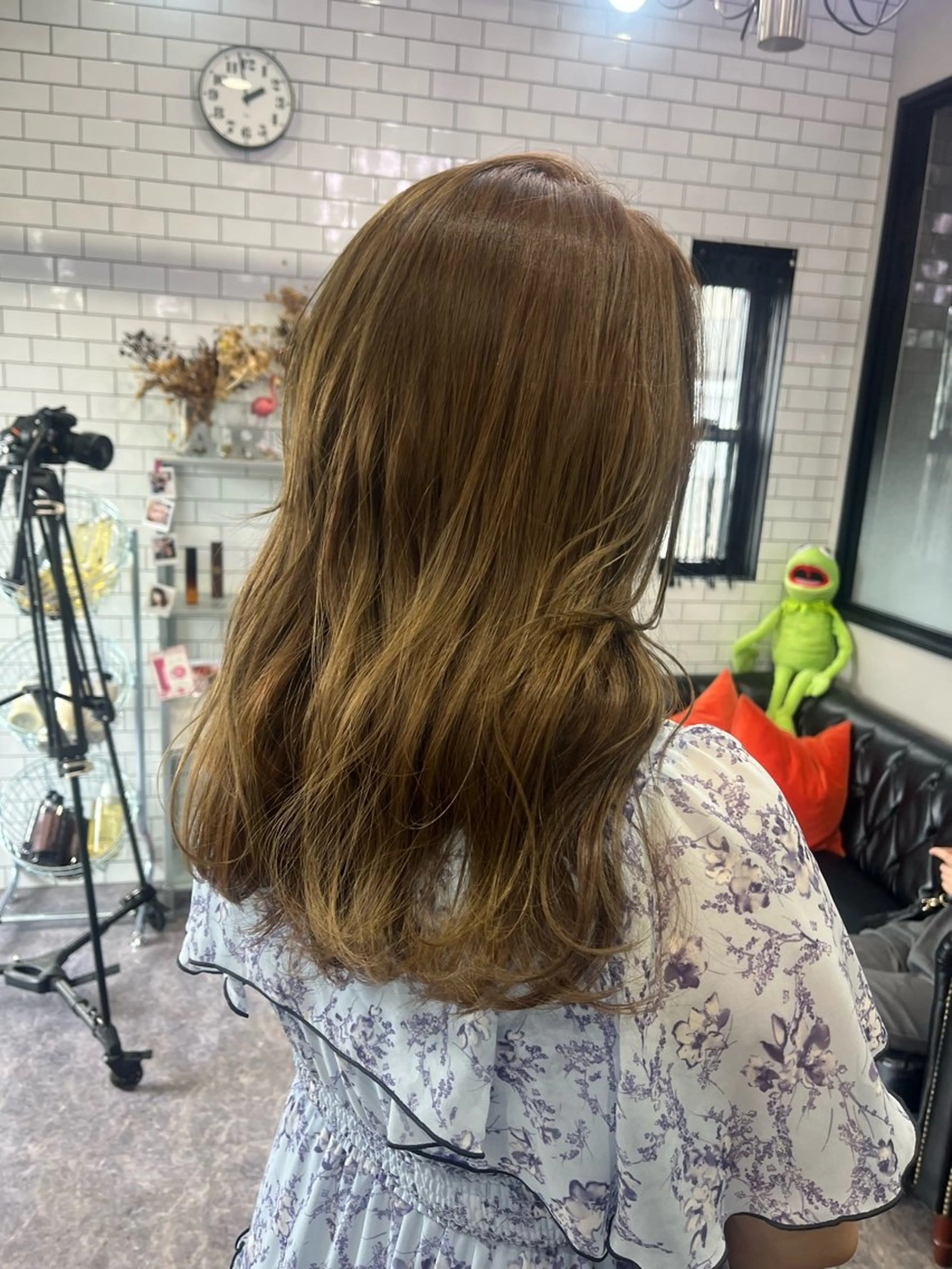 ロング カラー 友滝 真菜美のヘアスタイル