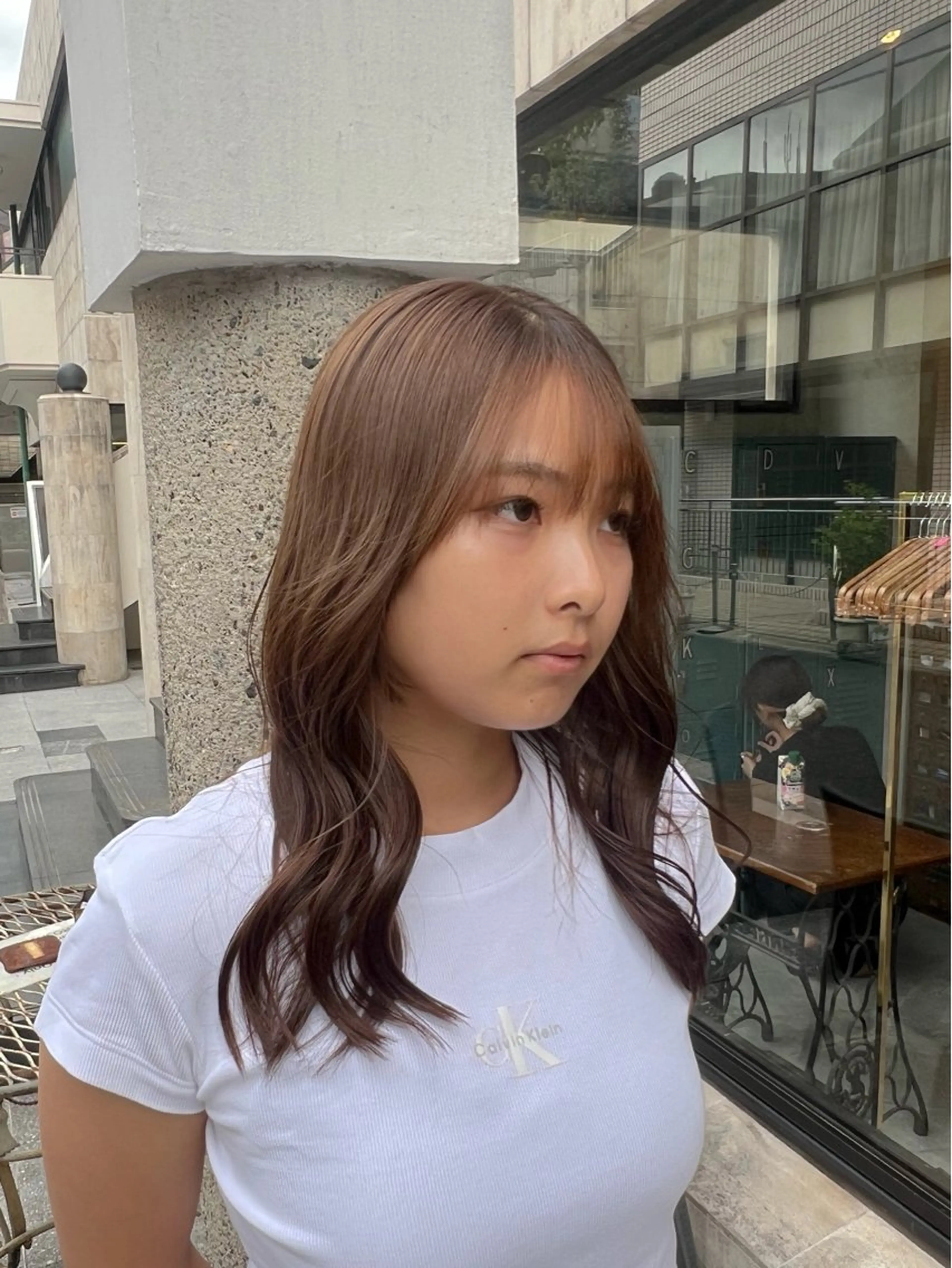 セミロング カラー ヘアアレンジ アッシュ アッシュブラウン ブリーチ ブラウンカラー 透明感カラー カット ヘアカラー トリートメント 透明感/艶髪矯正 🪐takushiのヘアスタイル