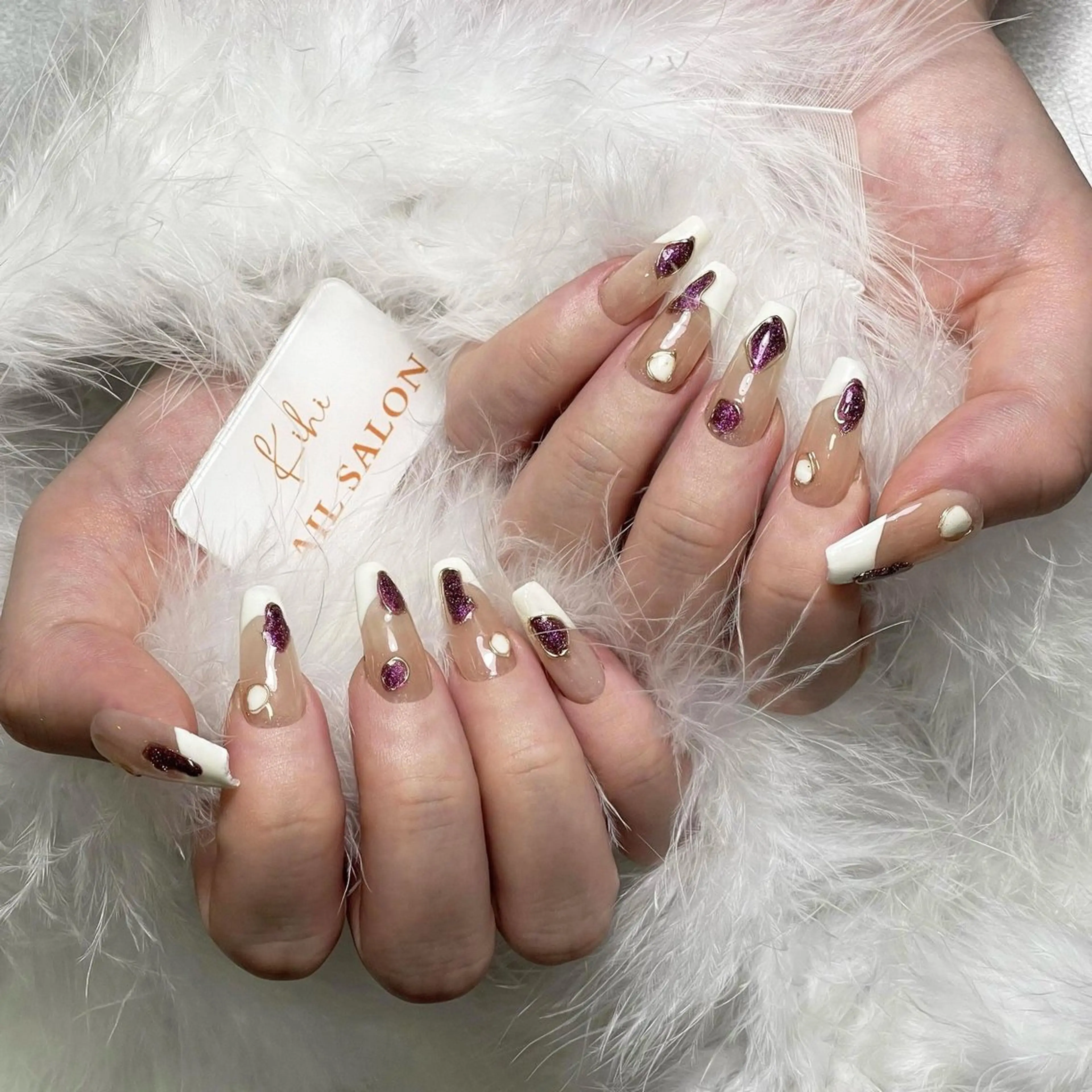 ネイル アートネイル フレンチネイル ジェルネイル グラデーション 韓国ネイル 💕鈴木ユリ パラジェル/オフ無料のネイルデザイン