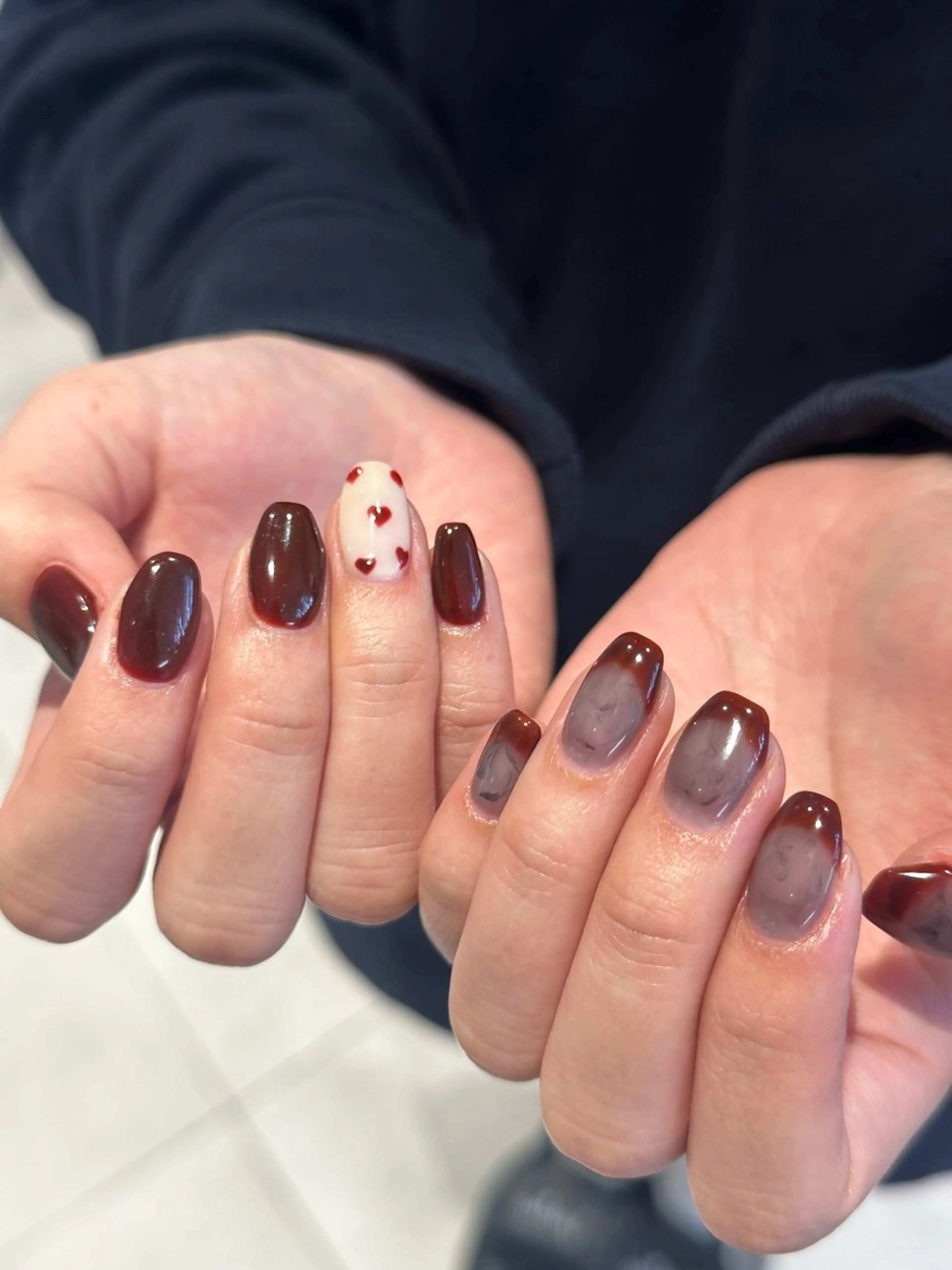 ネイル ハンドネイル 🎀韓国レイヤー特化 🎀ベージュ/ミクのヘアスタイル