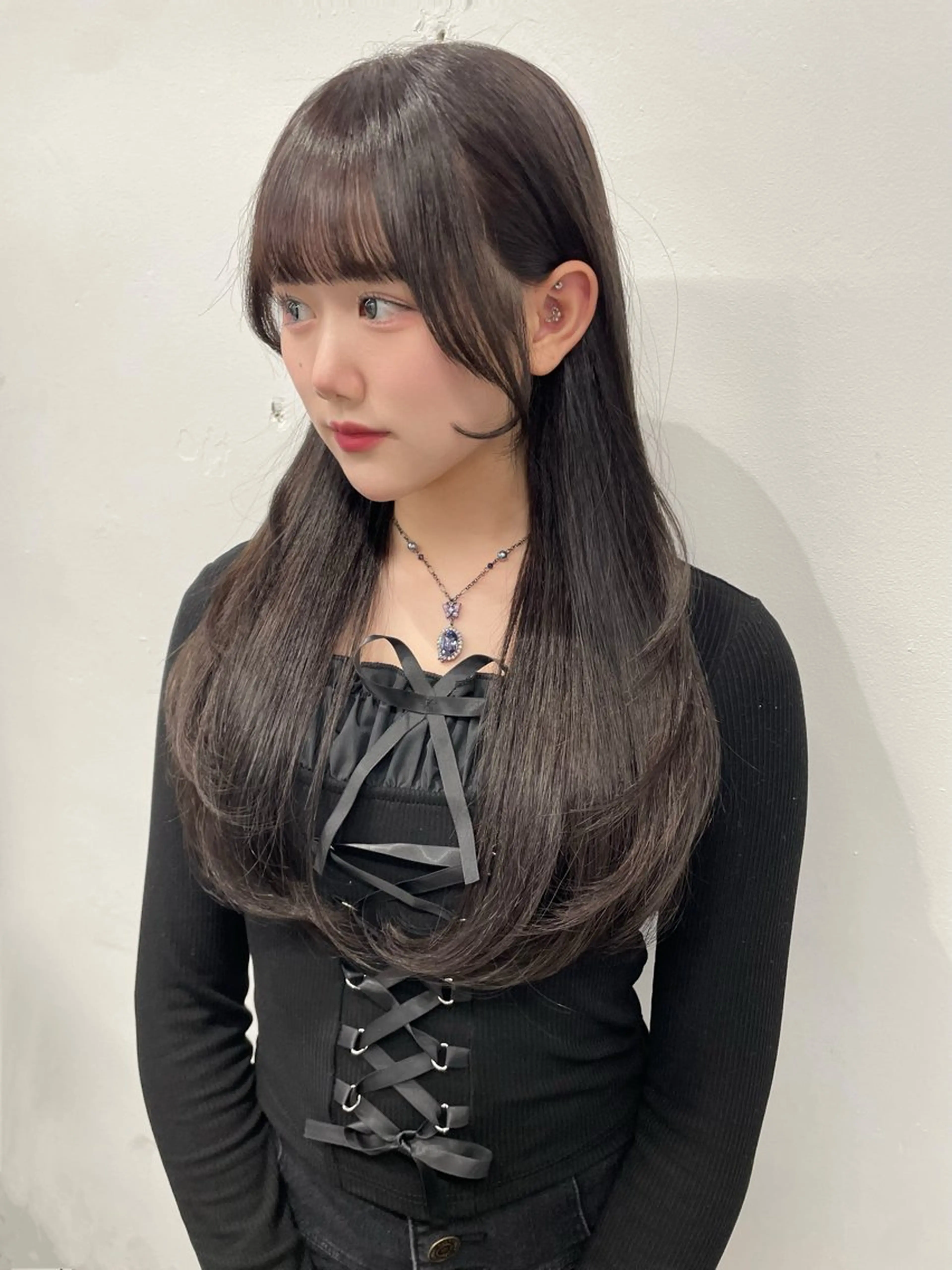 ロング カラー レイヤーカット/ 縮毛矯正/ミサキ💐のヘアスタイル