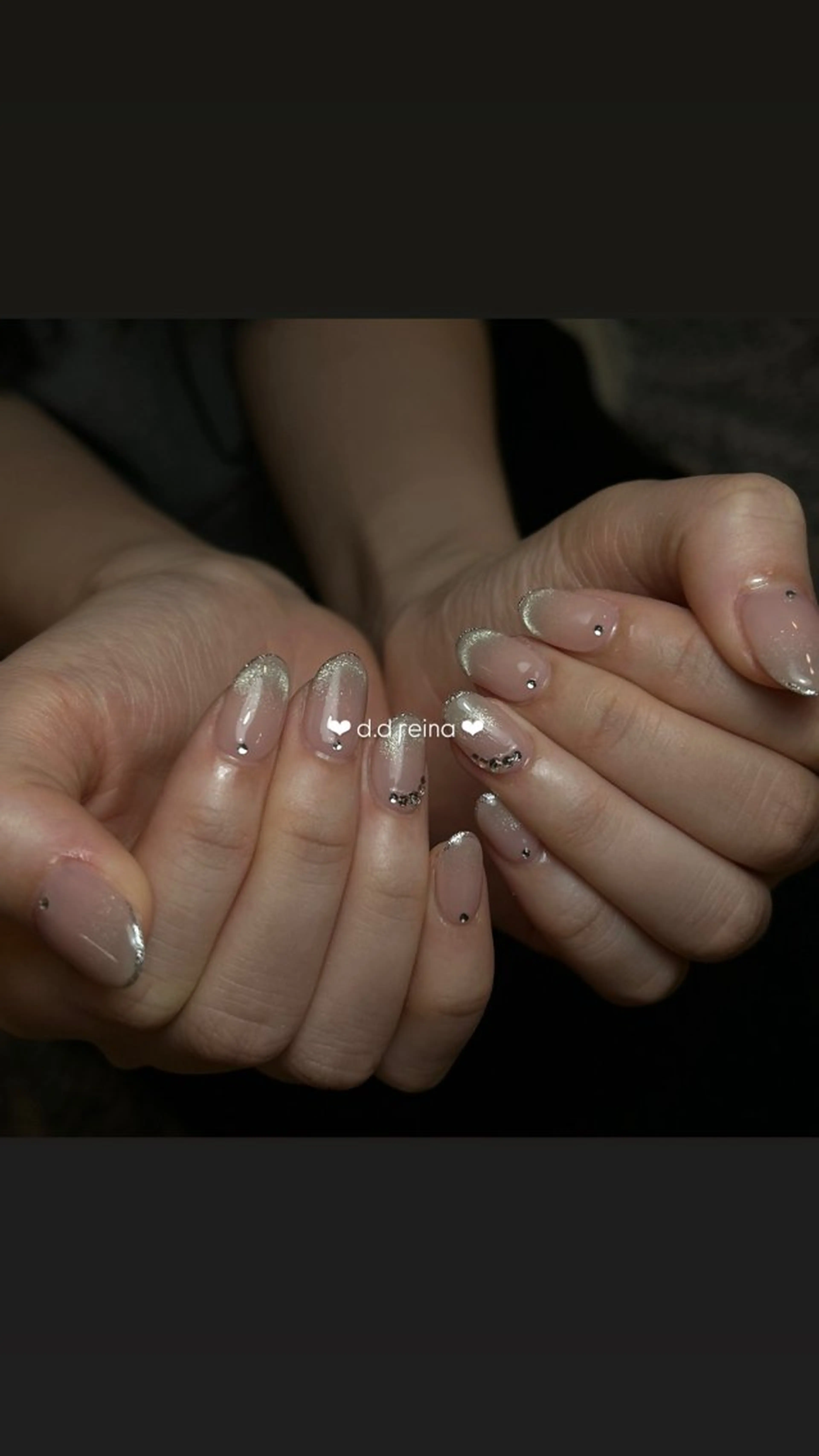 ネイル 長さ出し ジェルネイル 韓国ネイル マグネットネイル 持ち込み D.d Reinaのネイルデザイン