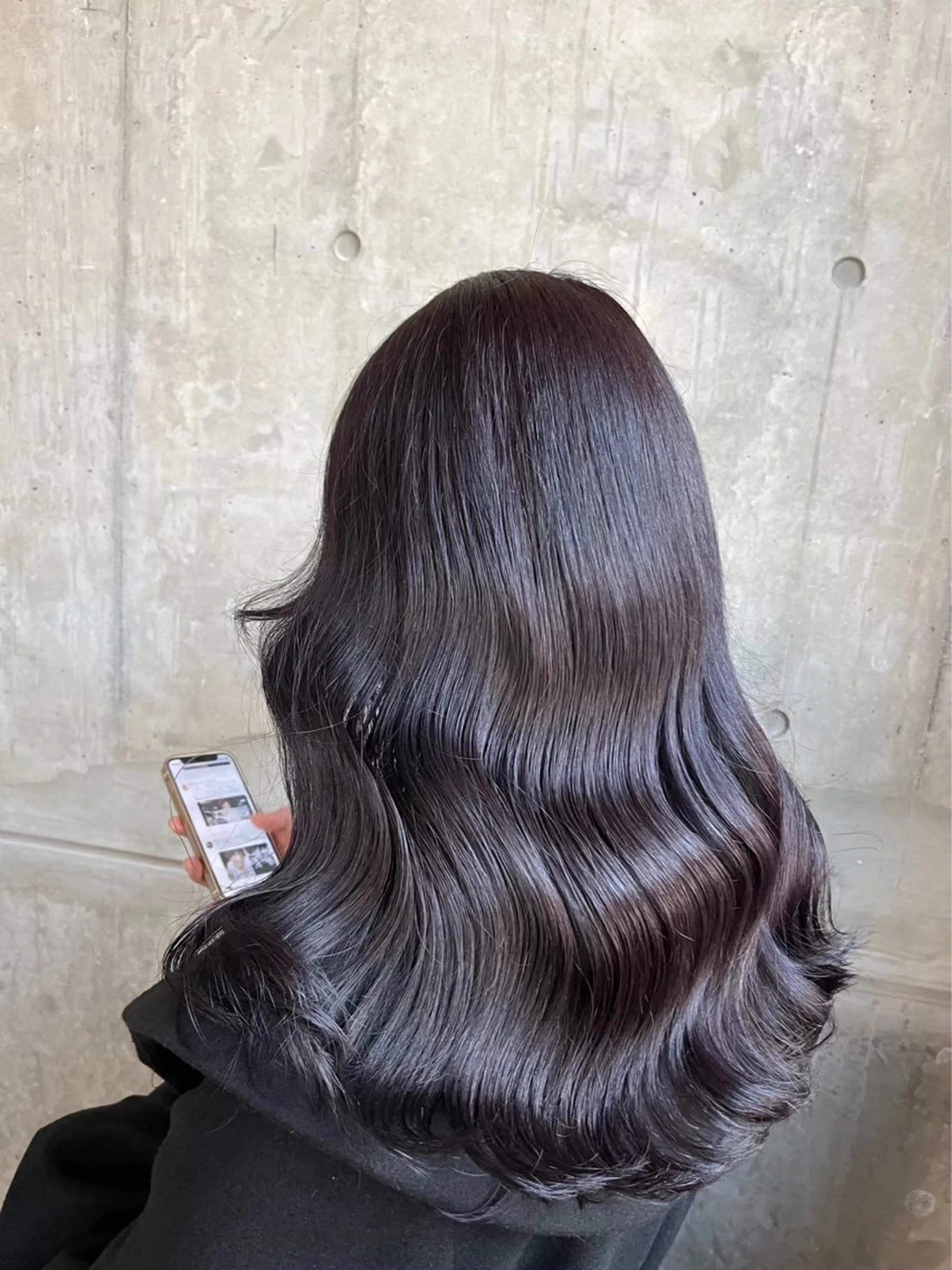 ロング カラー カット ヘアカラー トリートメント 表参道/透明感カラー /暗髪/ジュキヤのヘアスタイル