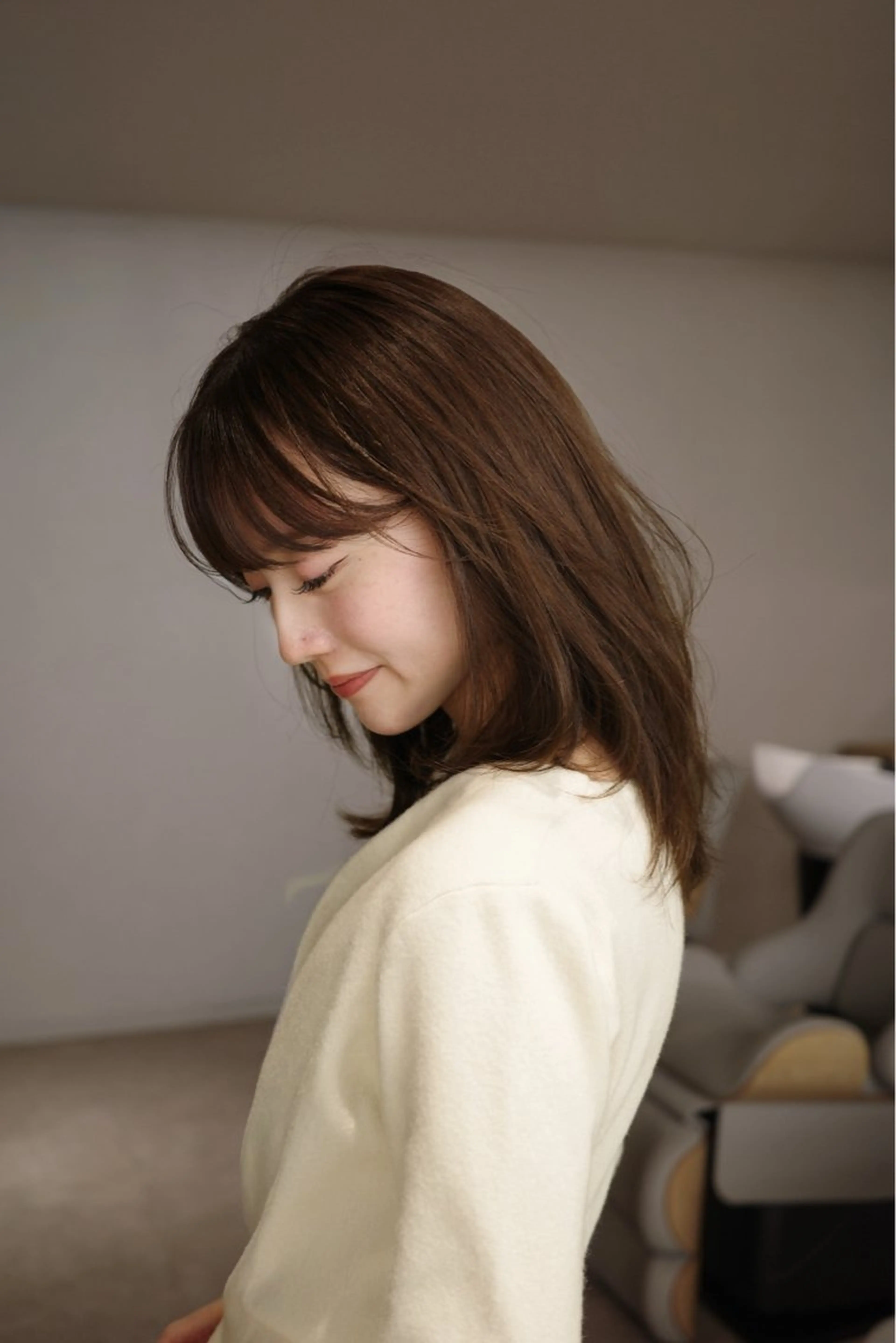 ミディアム カラー ブラウンカラー 透明感カラー レイヤーカット ボブ COA GINZA 佐藤壮真のヘアスタイル