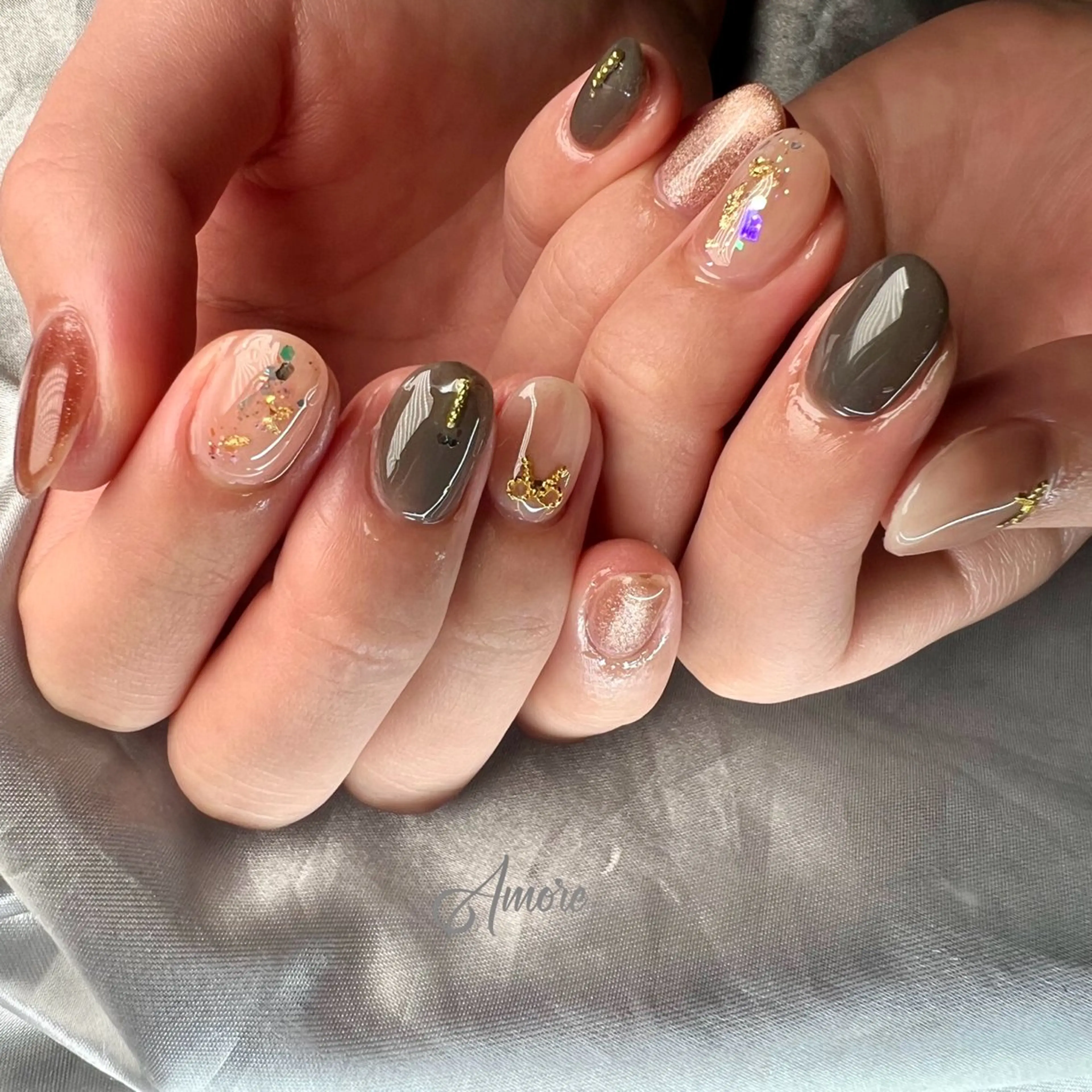 ネイル ジェルネイル 韓国ネイル パラジェル You kyehwaのネイルデザイン