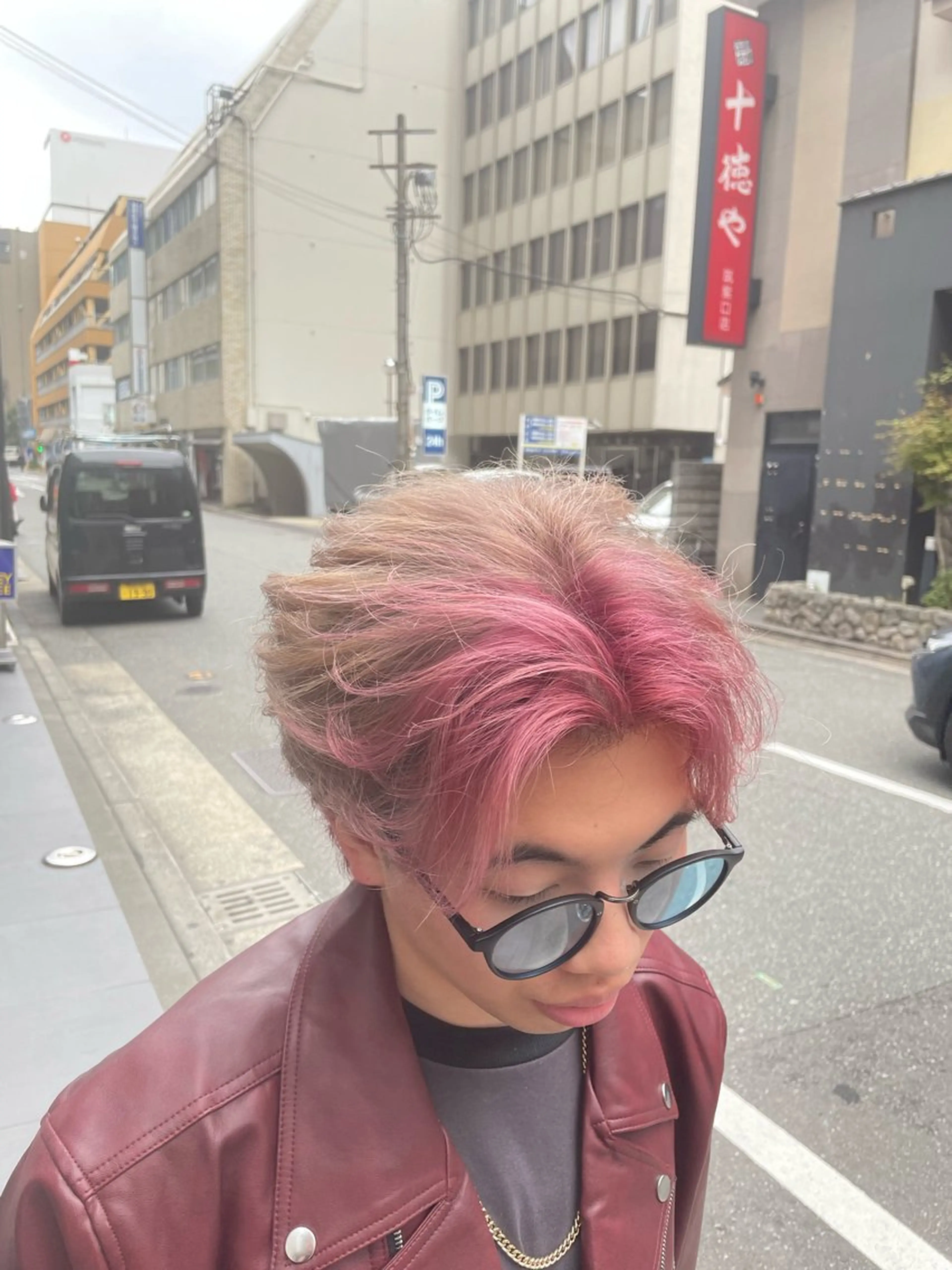 メンズ カラーブリーチ特化 石原勇希のヘアスタイル