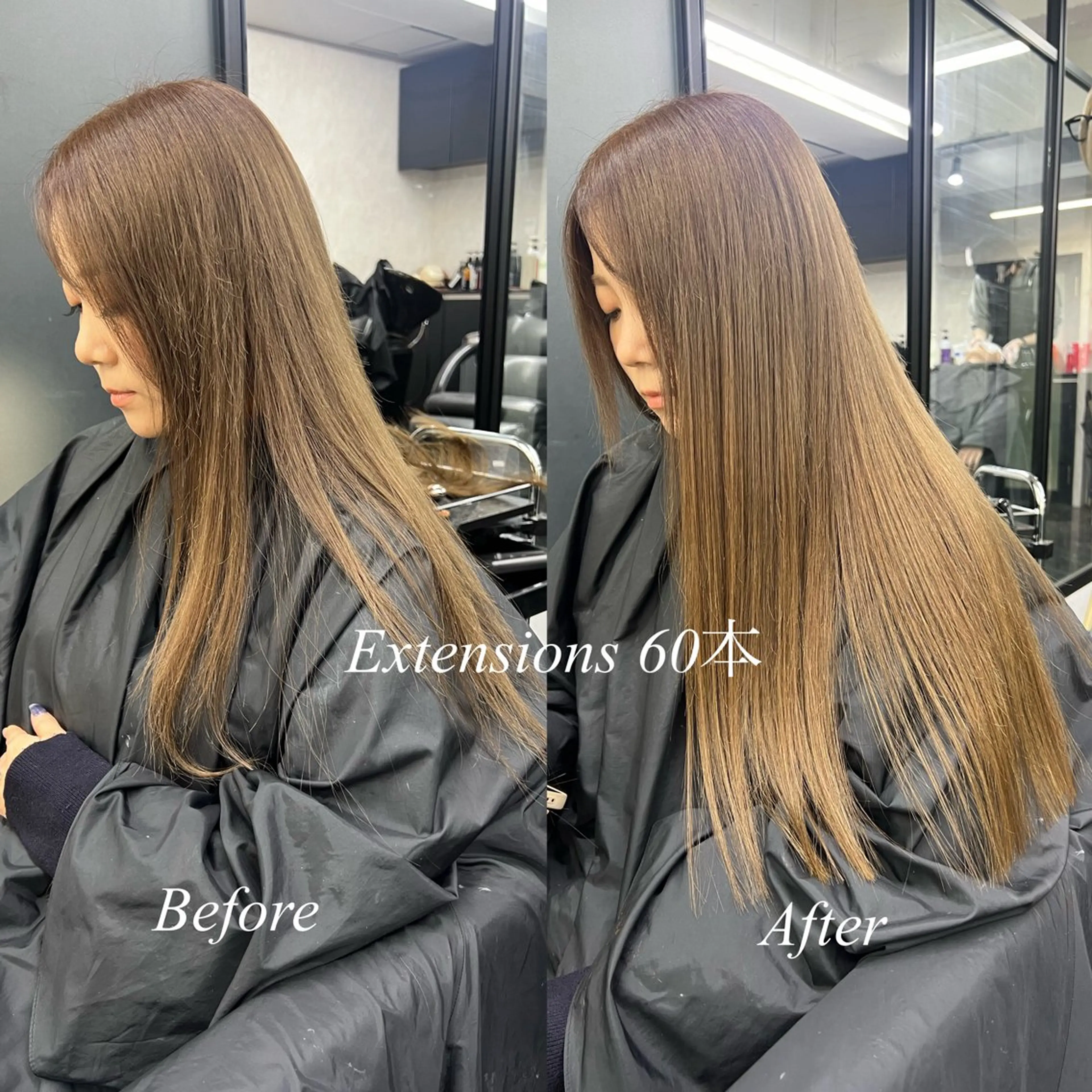 ロング カラー シールエクステ ハイトーンカラー エクステ ヘアカラー エクステ シールエクステ特化 ハイトーン、NANAのヘアスタイル