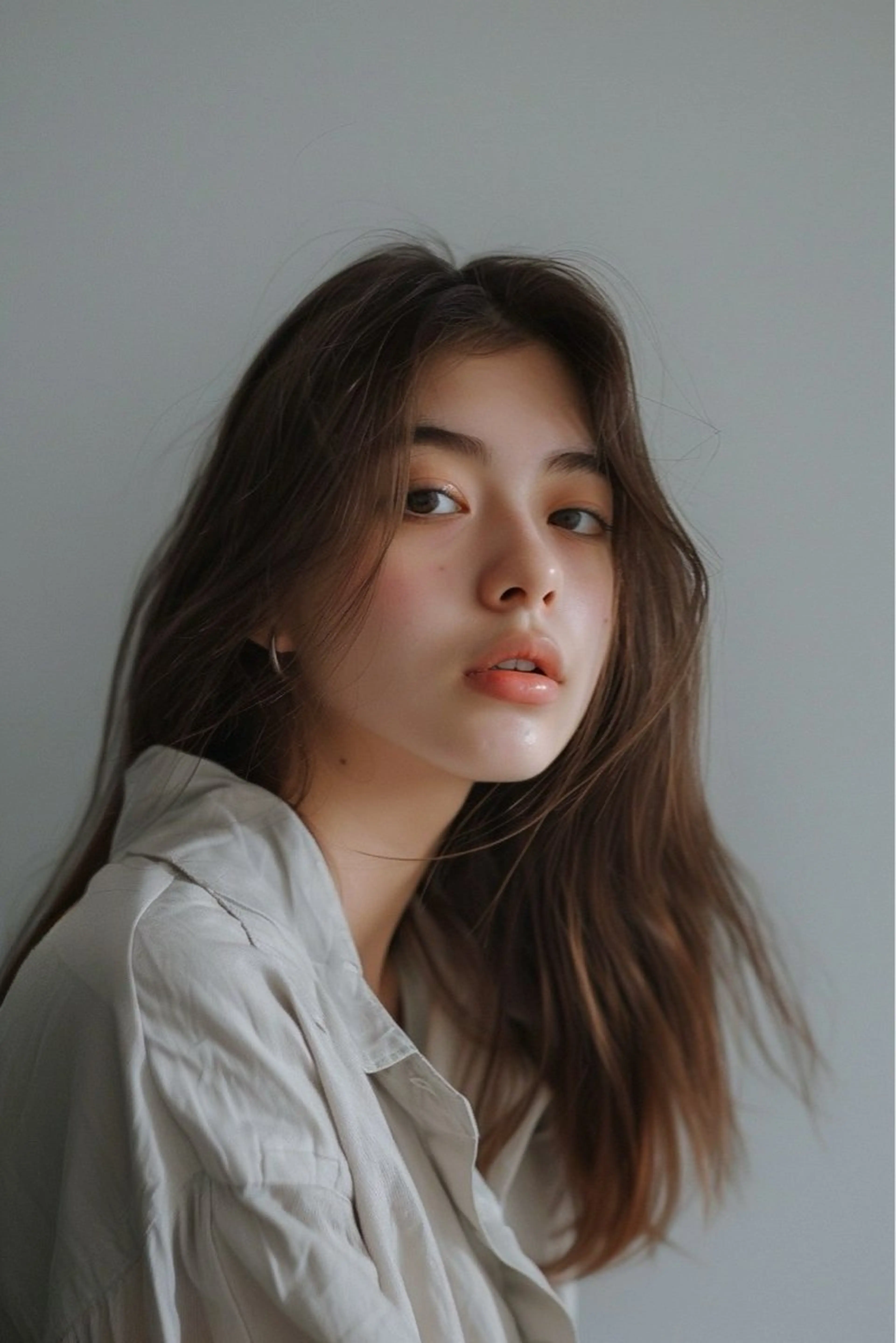 セミロング カット トリートメント 新宿/韓国メンズ RIKUパーマのヘアスタイル