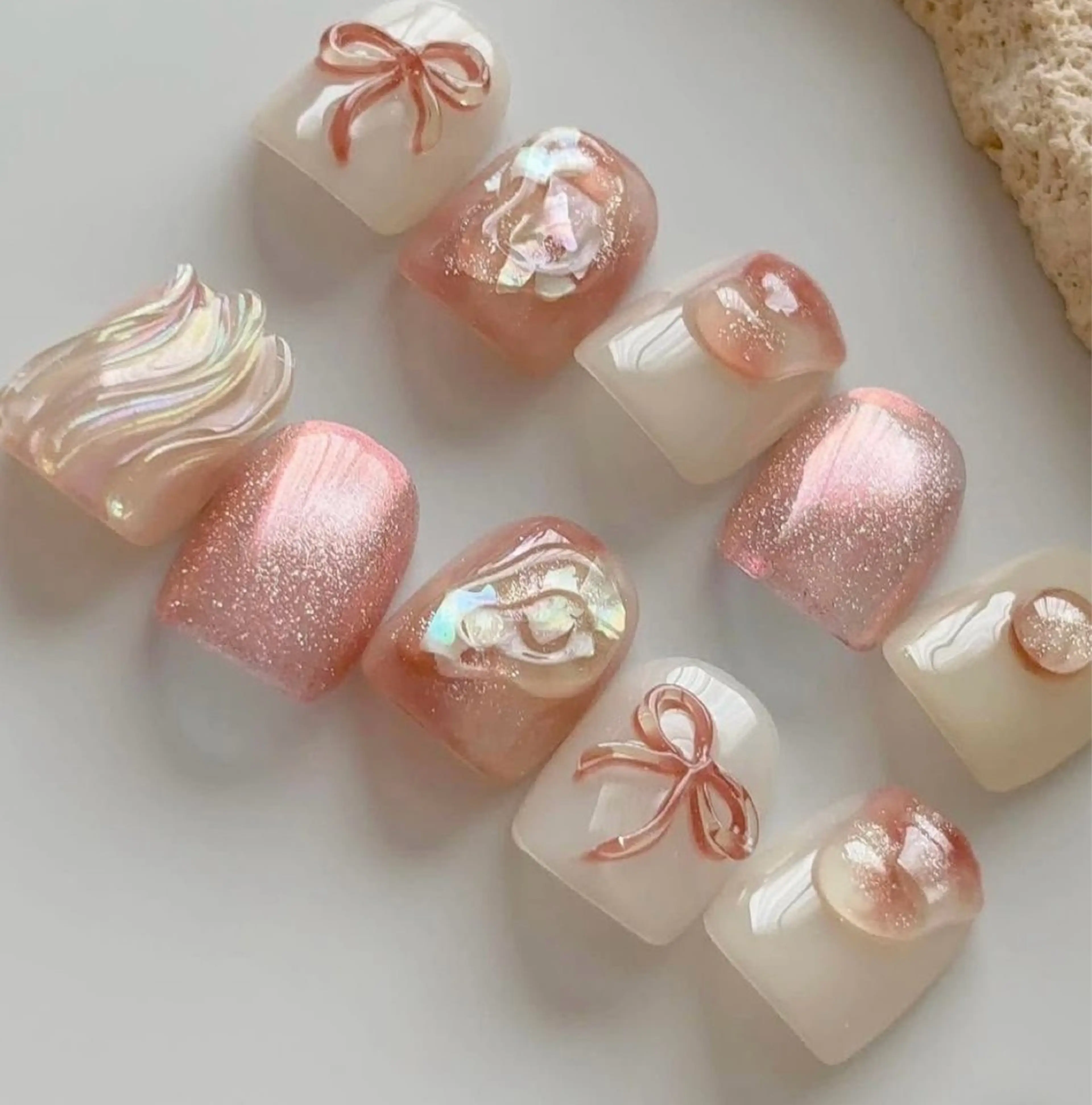 ネイル アートネイル フットネイル フレンチネイル ジェルネイル 韓国ネイル Kawaii Nail Salon所属・YURI NAIL NARITAのネイルデザイン