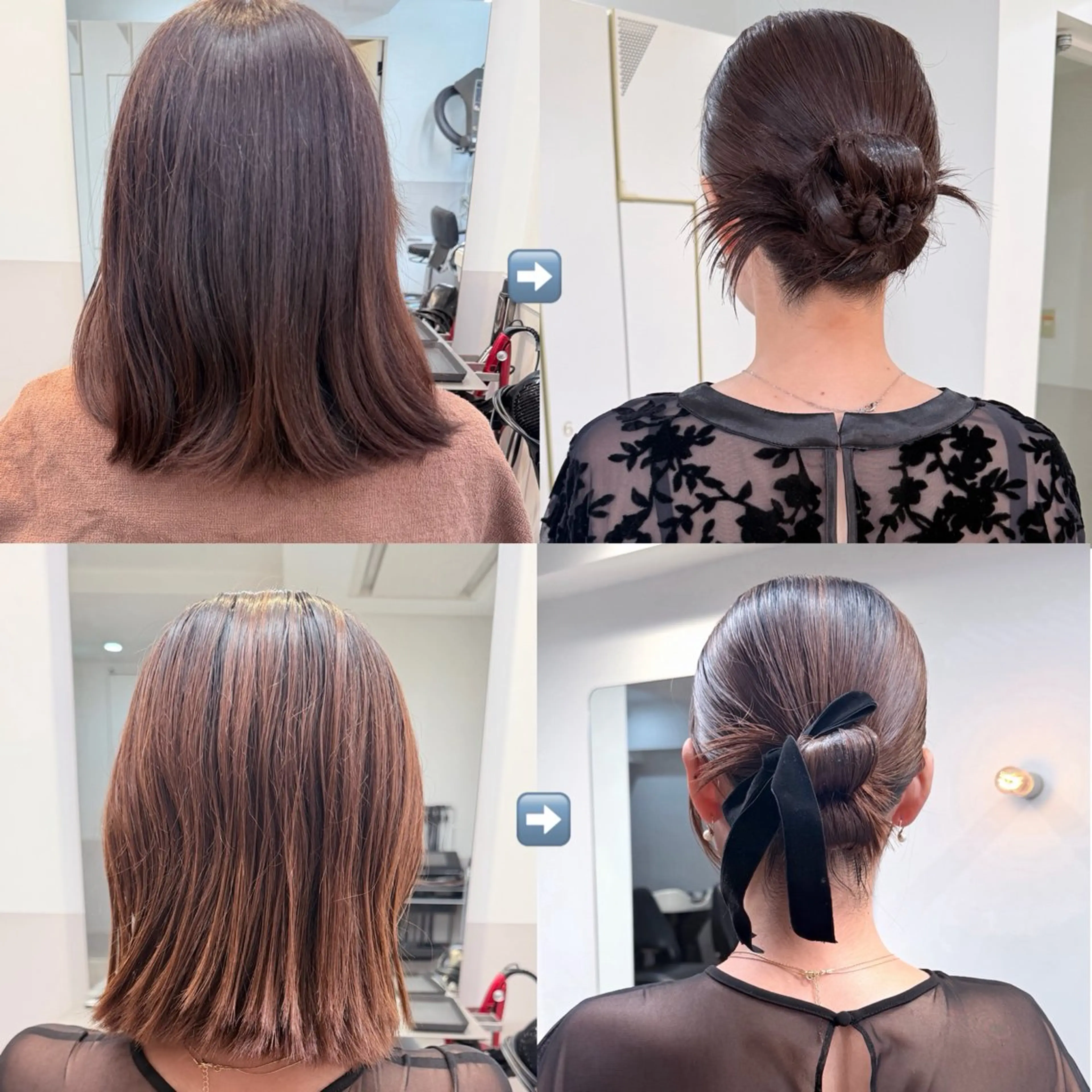 ヘアアレンジ ボブ ヘアセット マミ☁️ヘアセット /お呼ばれヘア/銀座のヘアスタイル