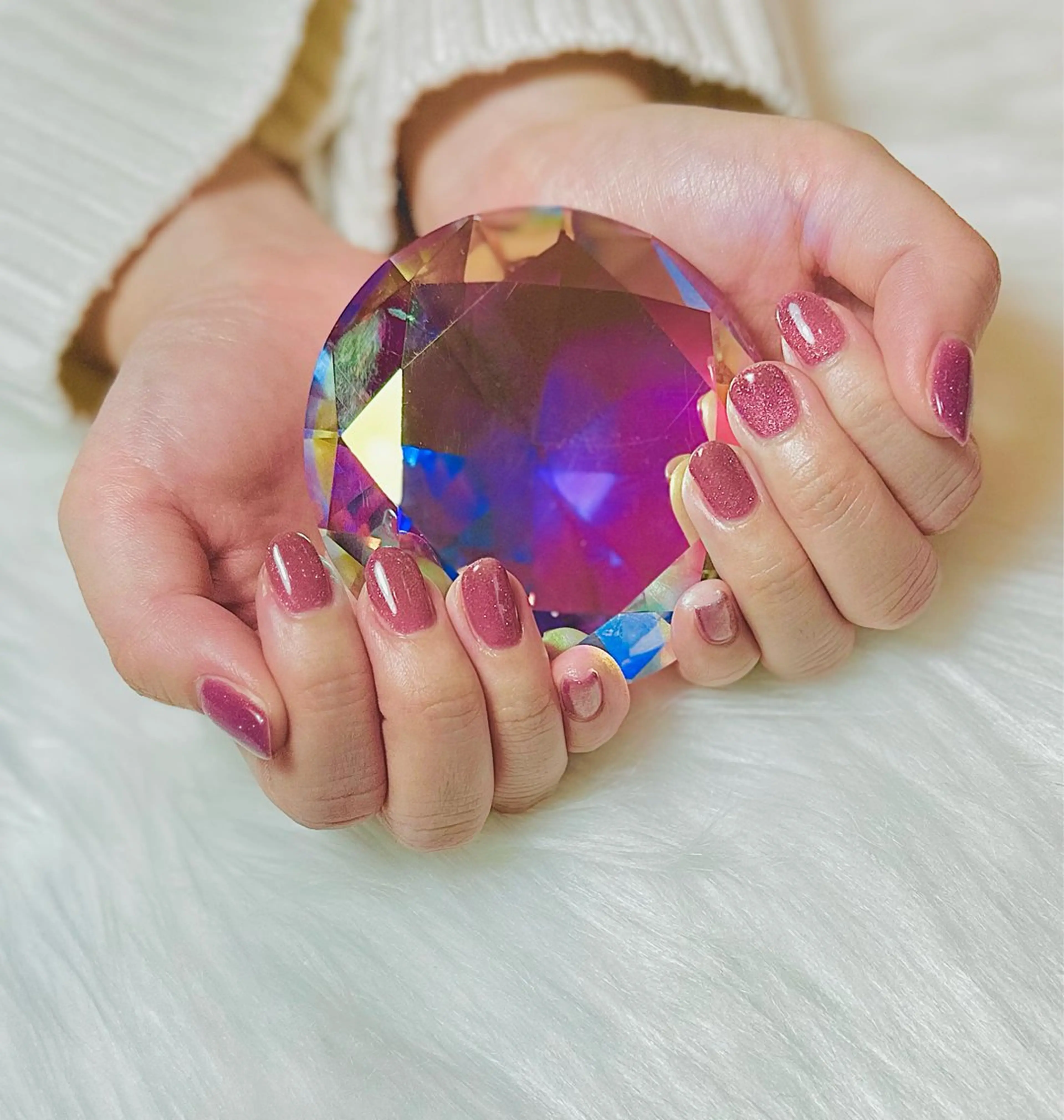 ネイル フラッシュネイル ジェルネイル マグネットネイル ピンク m_nail所属・O Mayaのネイルデザイン