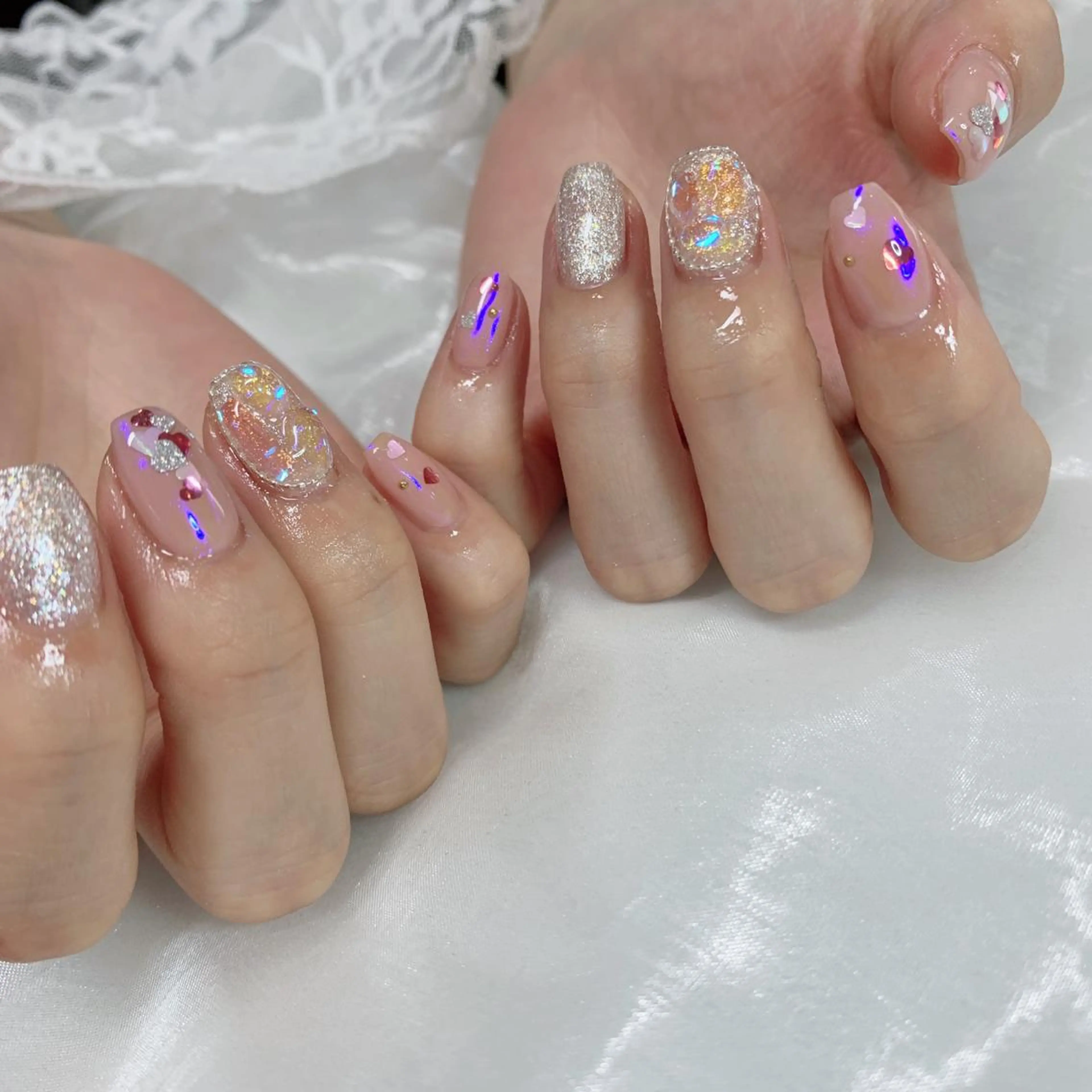 ネイル ハンドネイル La neige* yuki 🥯🍑のネイルデザイン